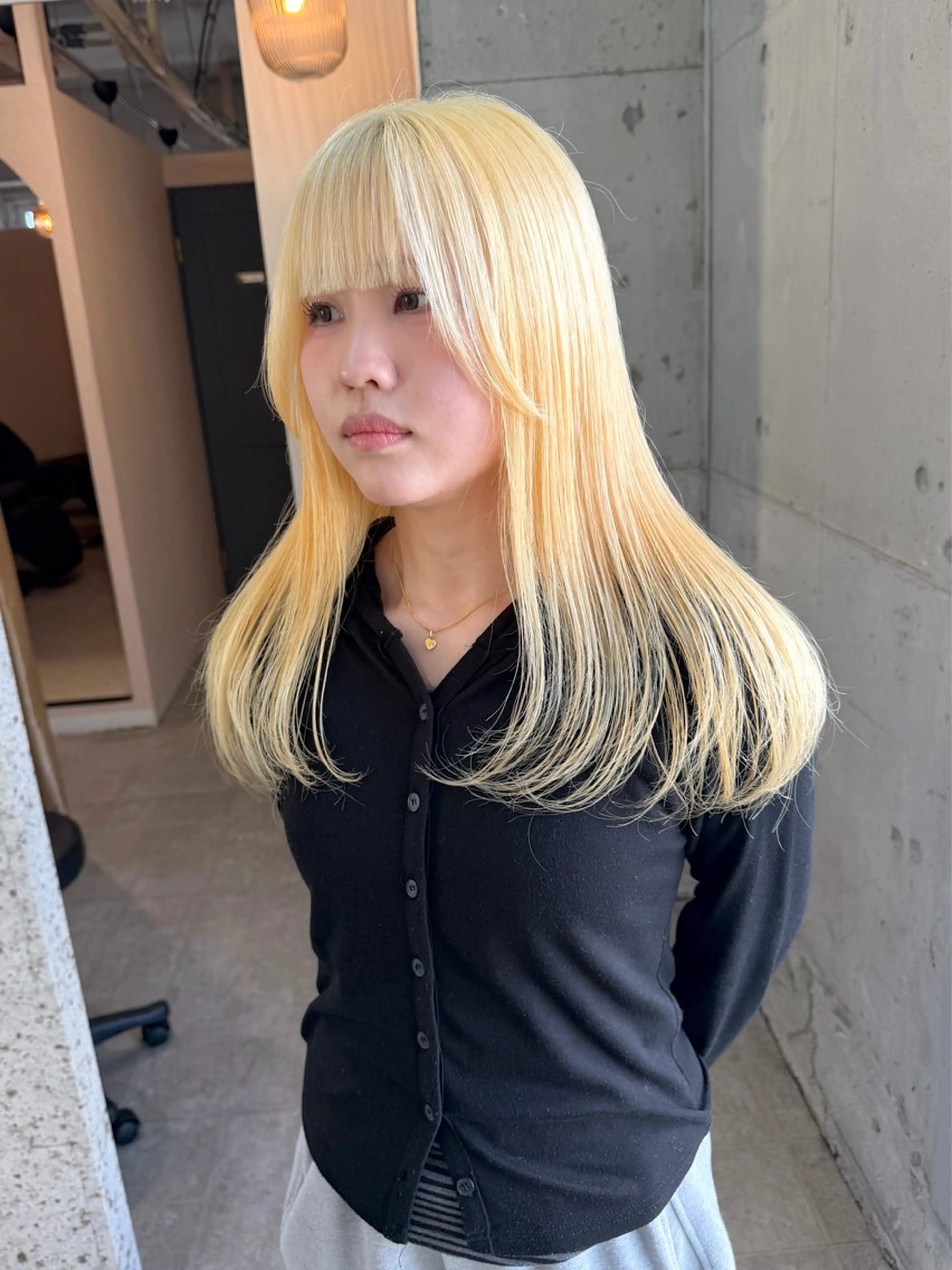 ロング カラー ブロンド ヘアカラー lani hair salon所属・SHOTO ハイトー ン/ブロンドカラーのヘアスタイル