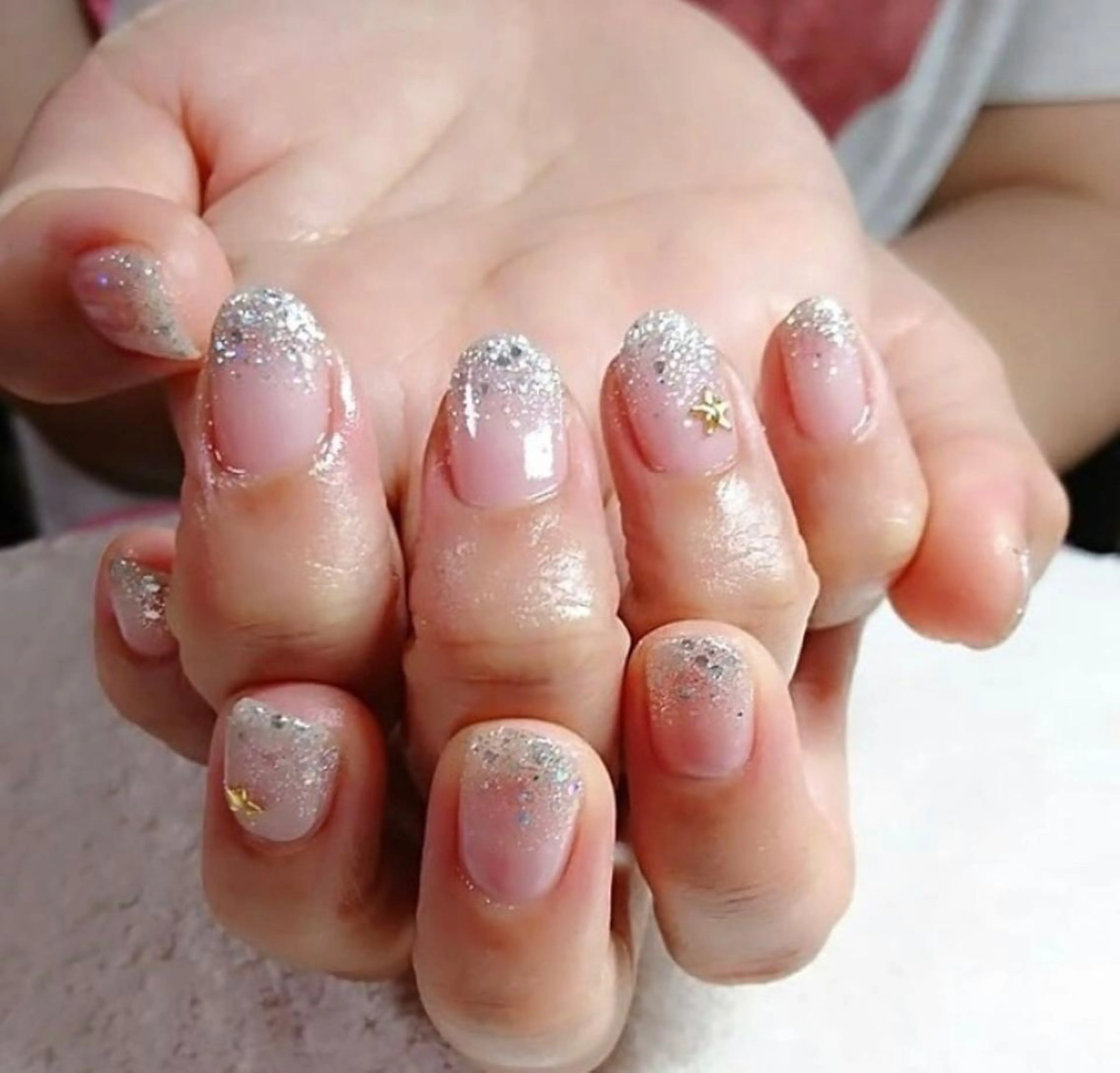 ネイル 北浦和 自爪育成ケアのネイルデザイン