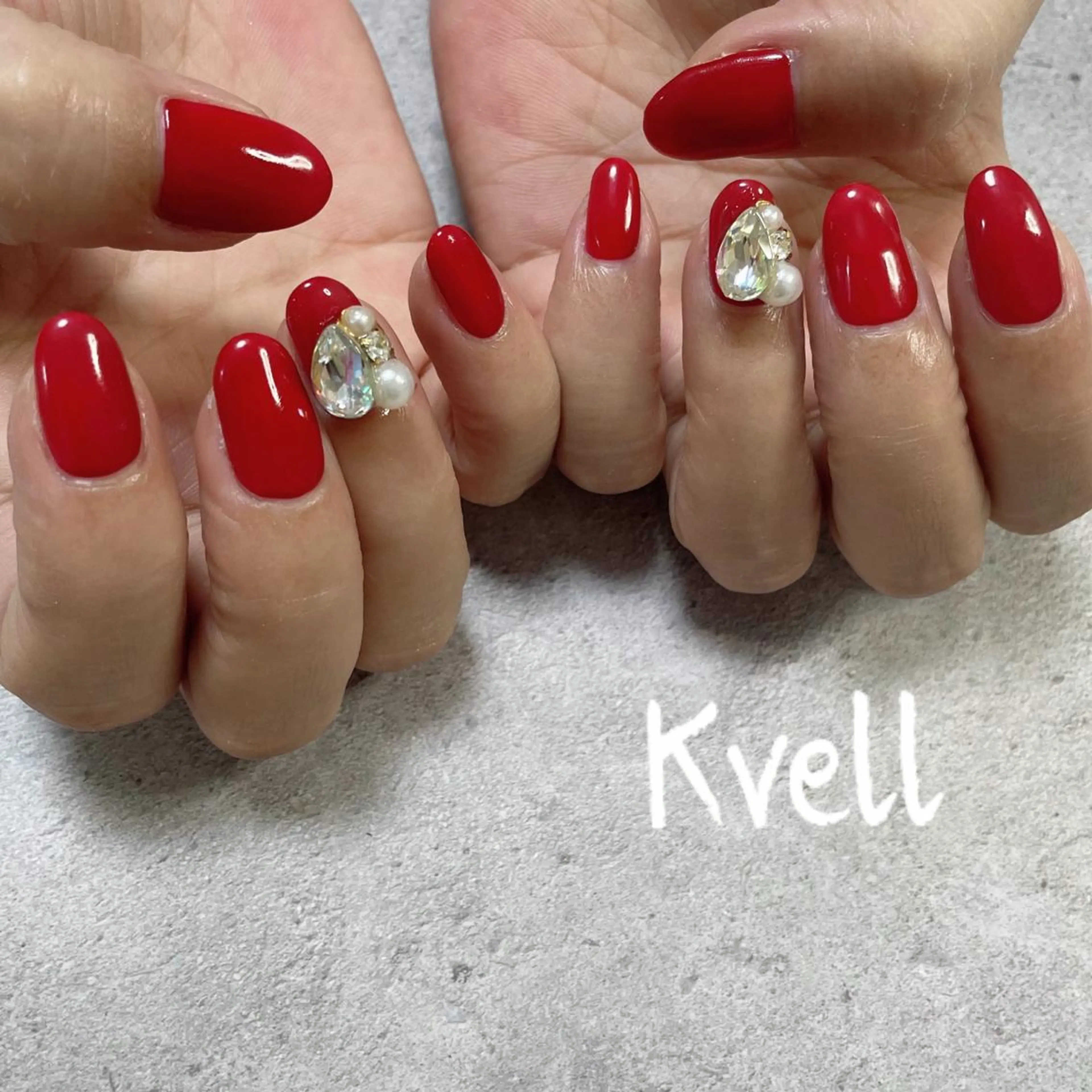 ネイル ワンカラーネイル ハンドネイル nailsalon Kvellのネイルデザイン