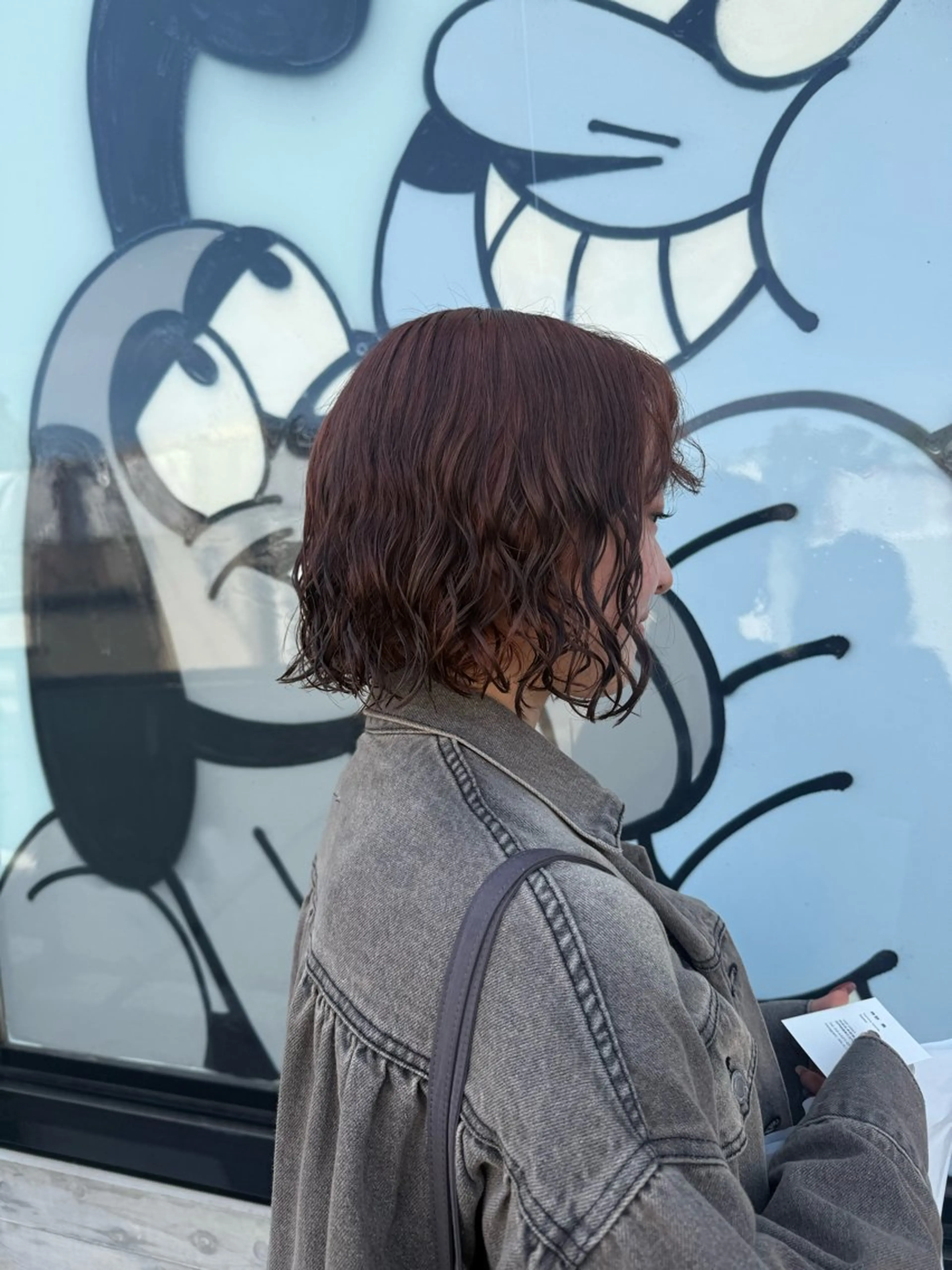 ミディアム カット パーマ トリートメント デジタルパーマ/ ウェーブパーマ/神野のヘアスタイル