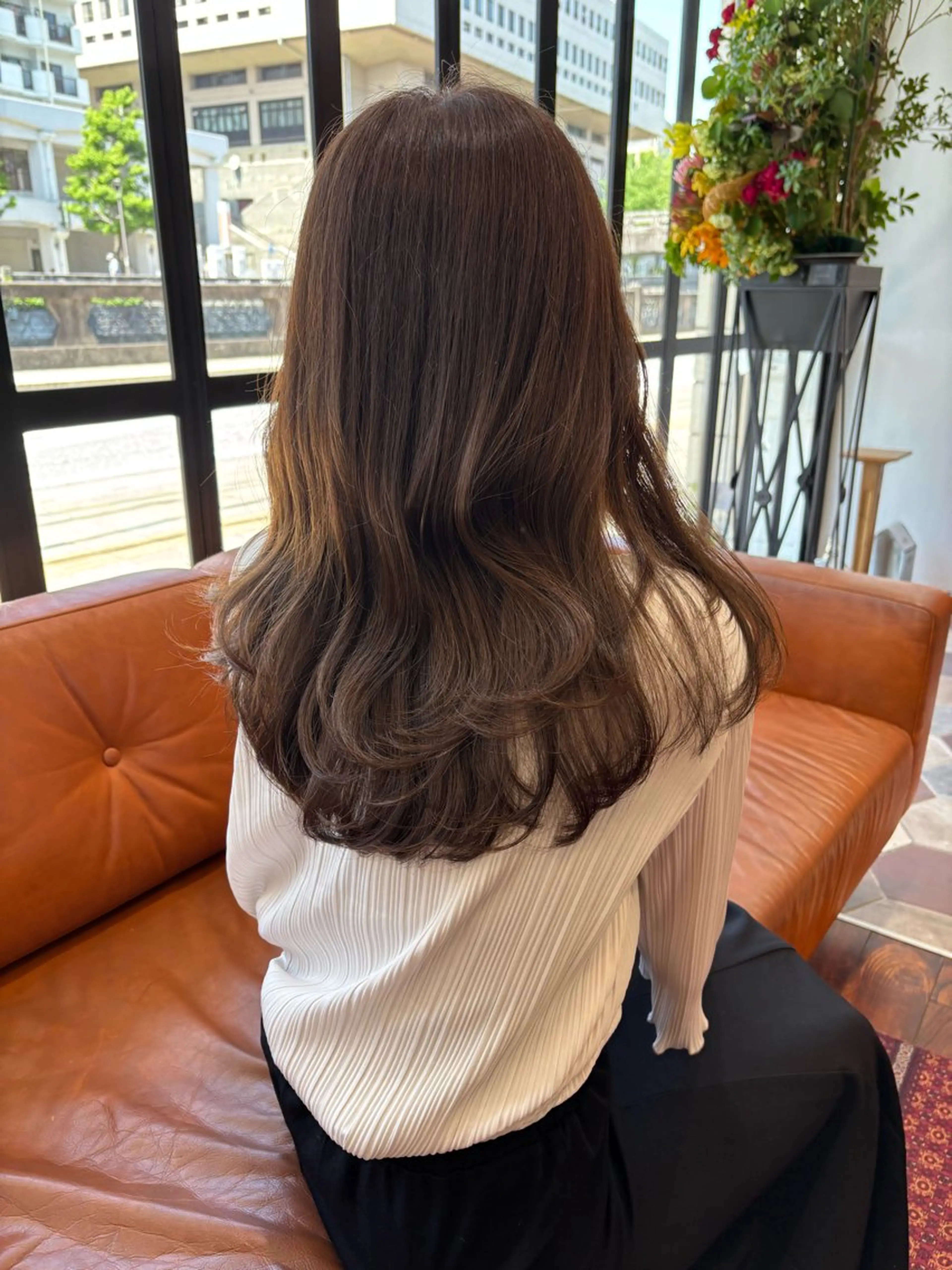 ロング レイヤーカット カット ヘアカラー トリートメント 田中 愛燦のヘアスタイル