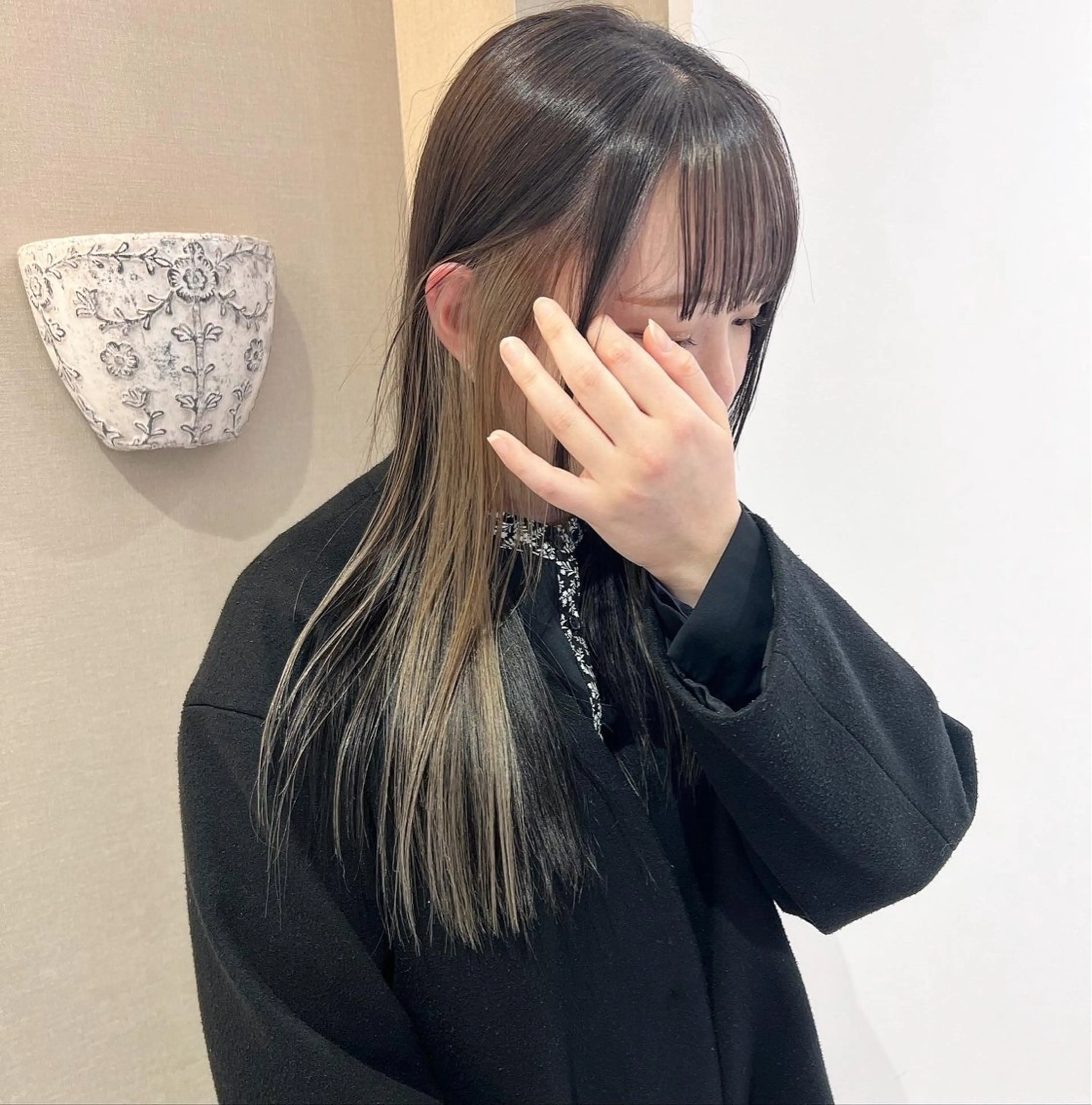 ミディアム カラー ヘアカラー karin🌛ボブ／ 透明感たっぷりカラーのヘアスタイル