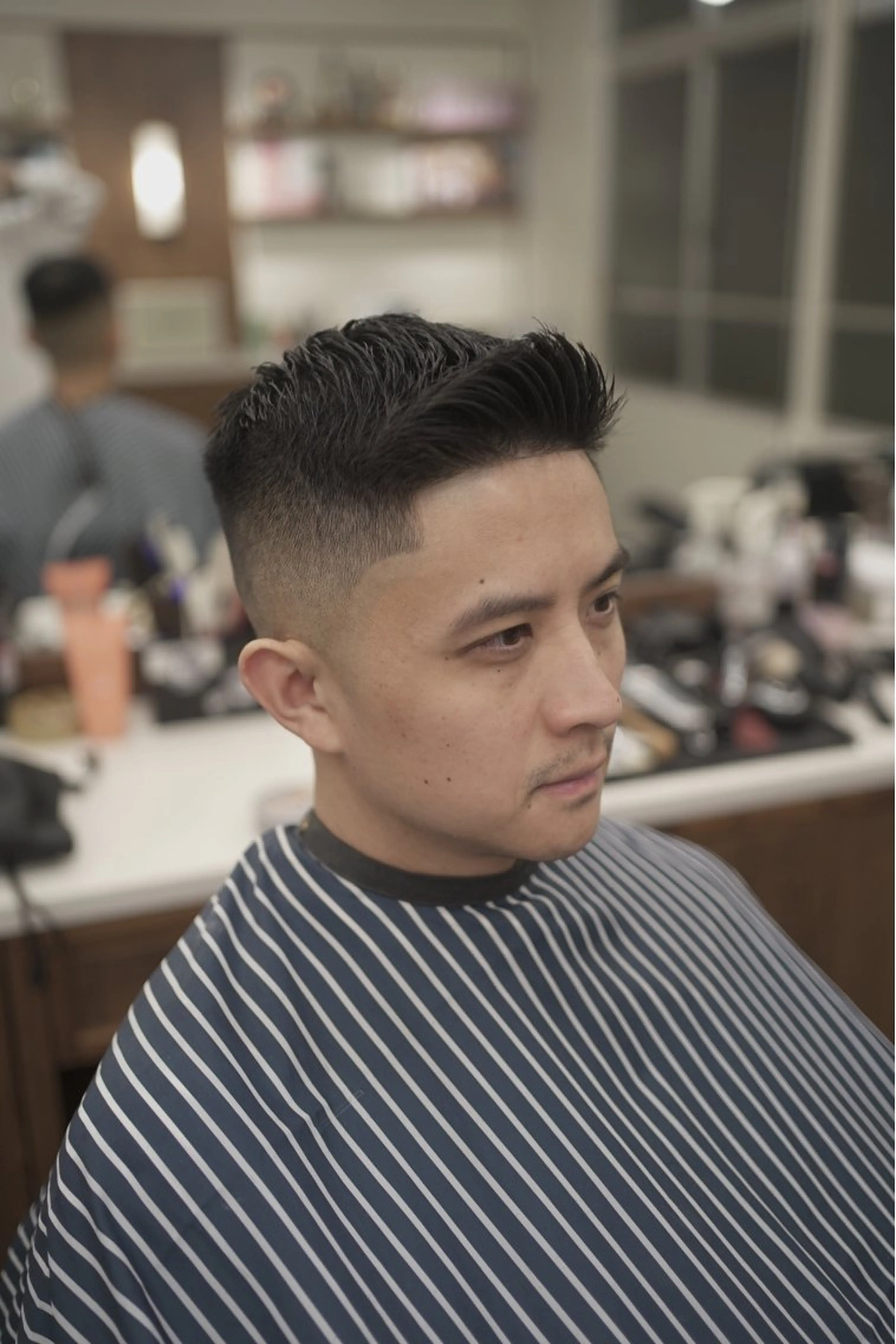 メンズ フェードカット カット ヘアーサロンチョップショップ所属・吉祥寺バーバー takumiのヘアスタイル