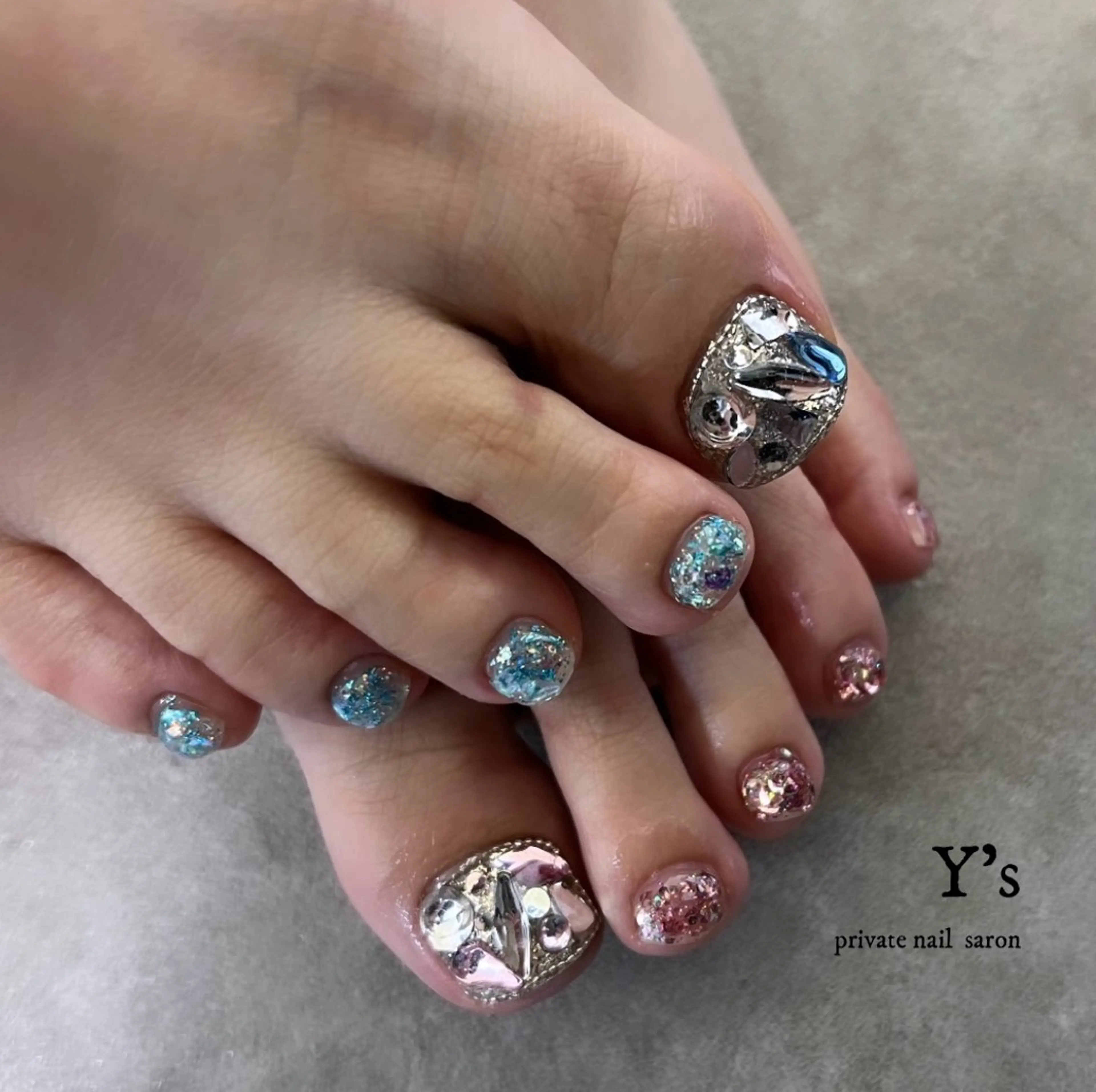 ネイル フットネイル Y's nail ˚✧₊YUIのネイルデザイン