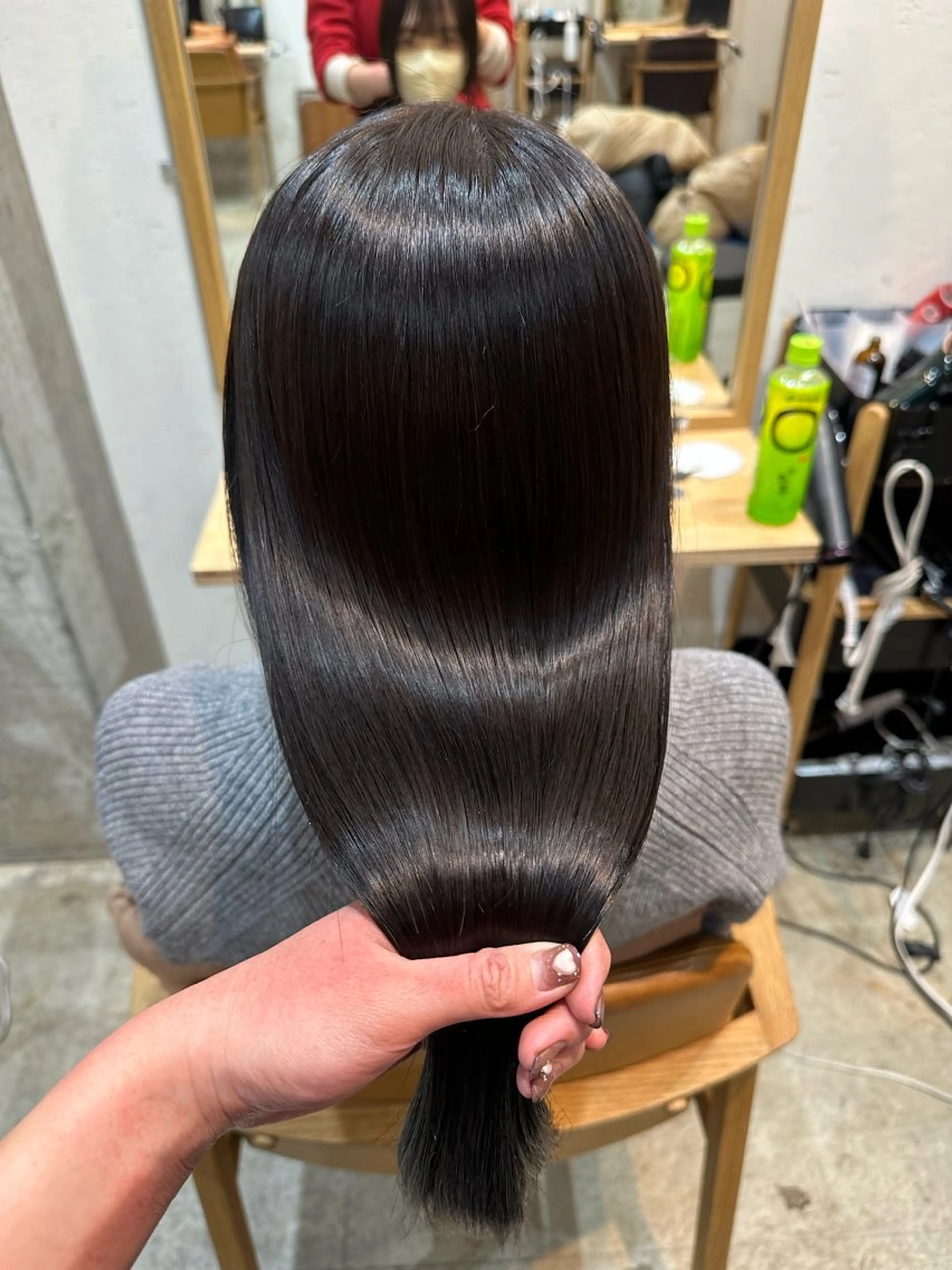 ミディアム カラー トリートメント ボブ/レイヤー/ニュ アンスパーマ/小夏のヘアスタイル