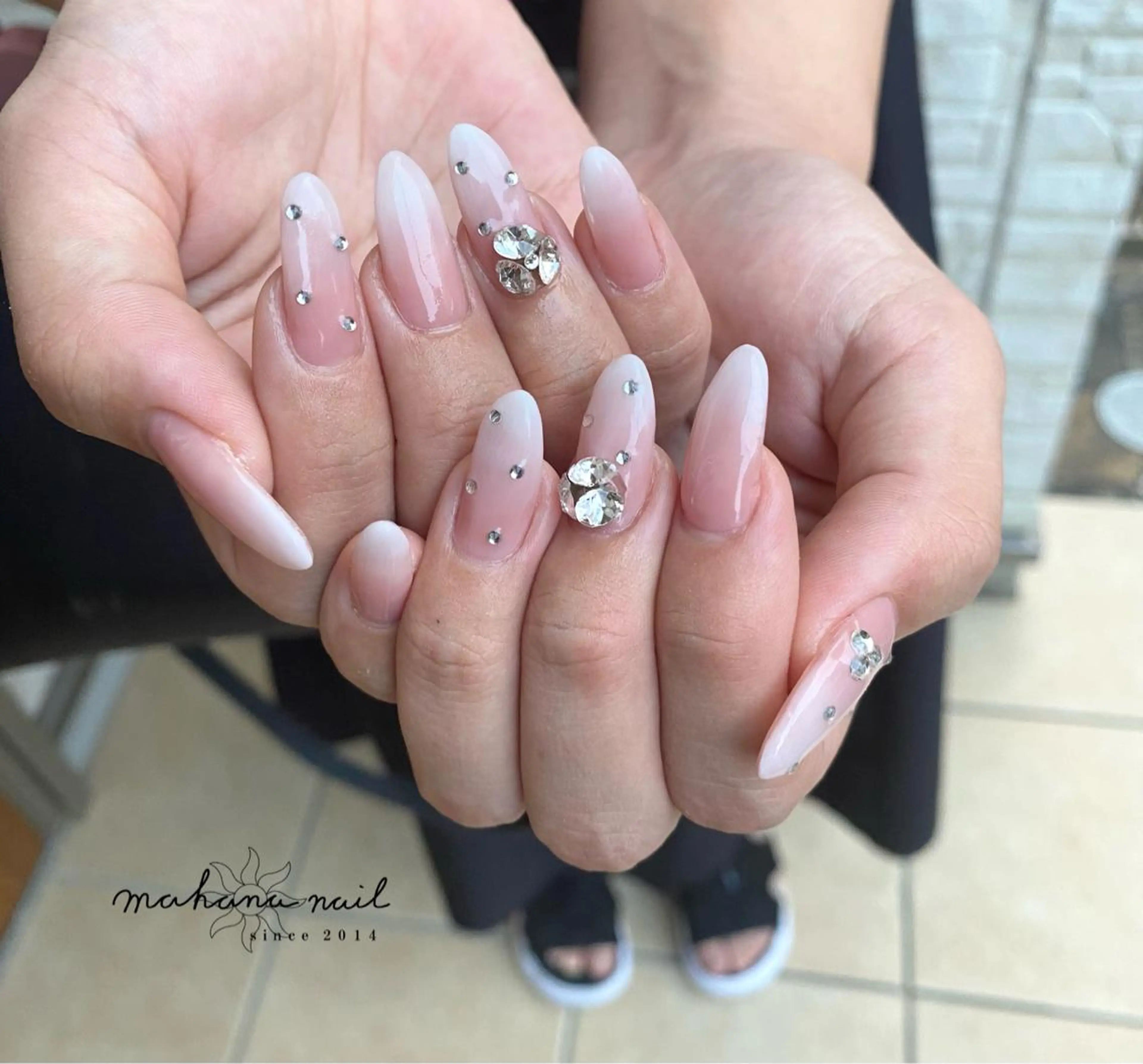 ネイル ロングネイル 持ち込み mahana nailのネイルデザイン