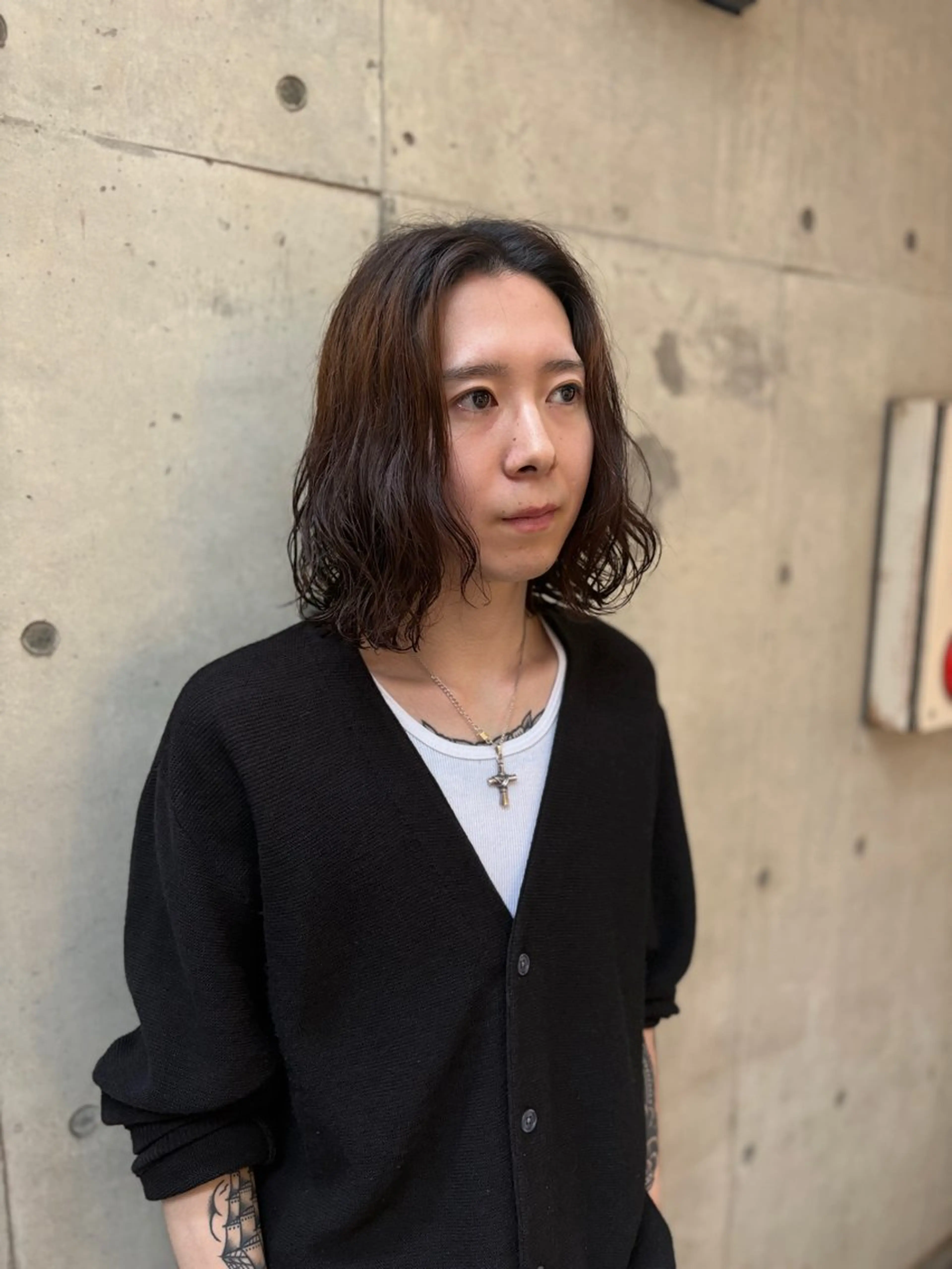 ミディアム ミディアムパーマ ボブ カット パーマ kenshin/艶髪 /似合わせカットのヘアスタイル