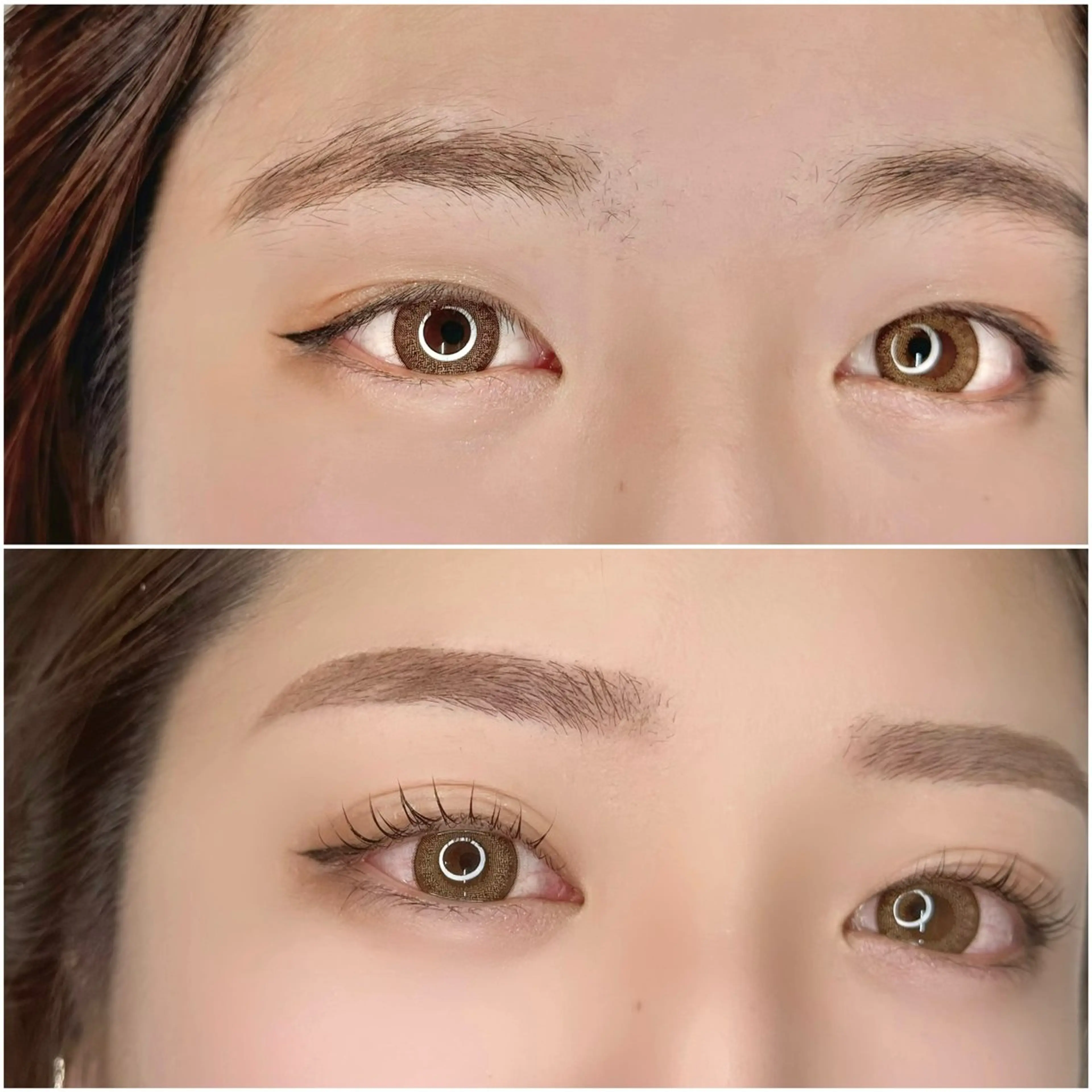 まつげパーマorパリジェンヌ×眉WAXの写真