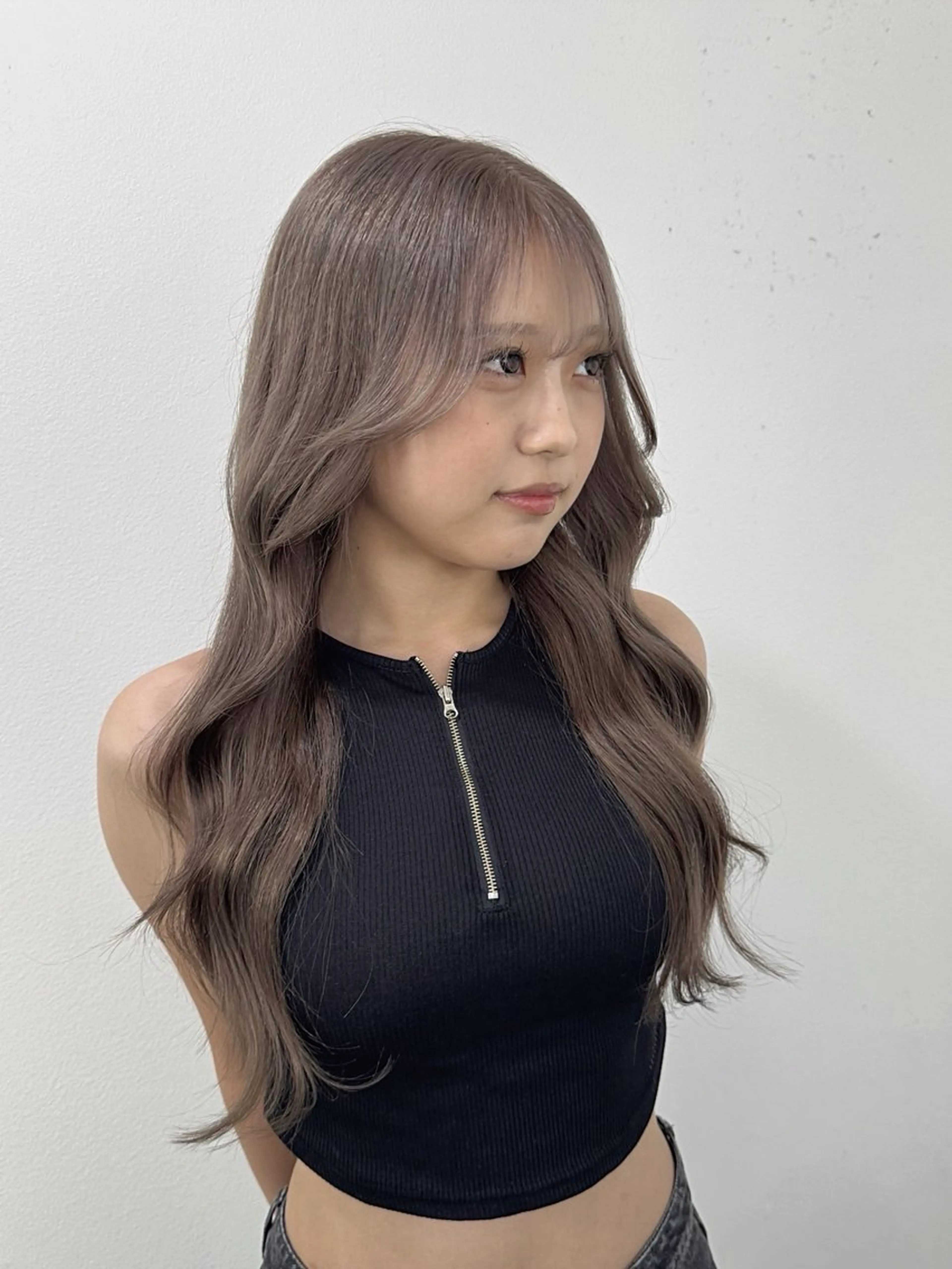 セミロング ヘアカラー トリートメント ✂︎透明感カラー特化 /日和優真✂︎のヘアスタイル