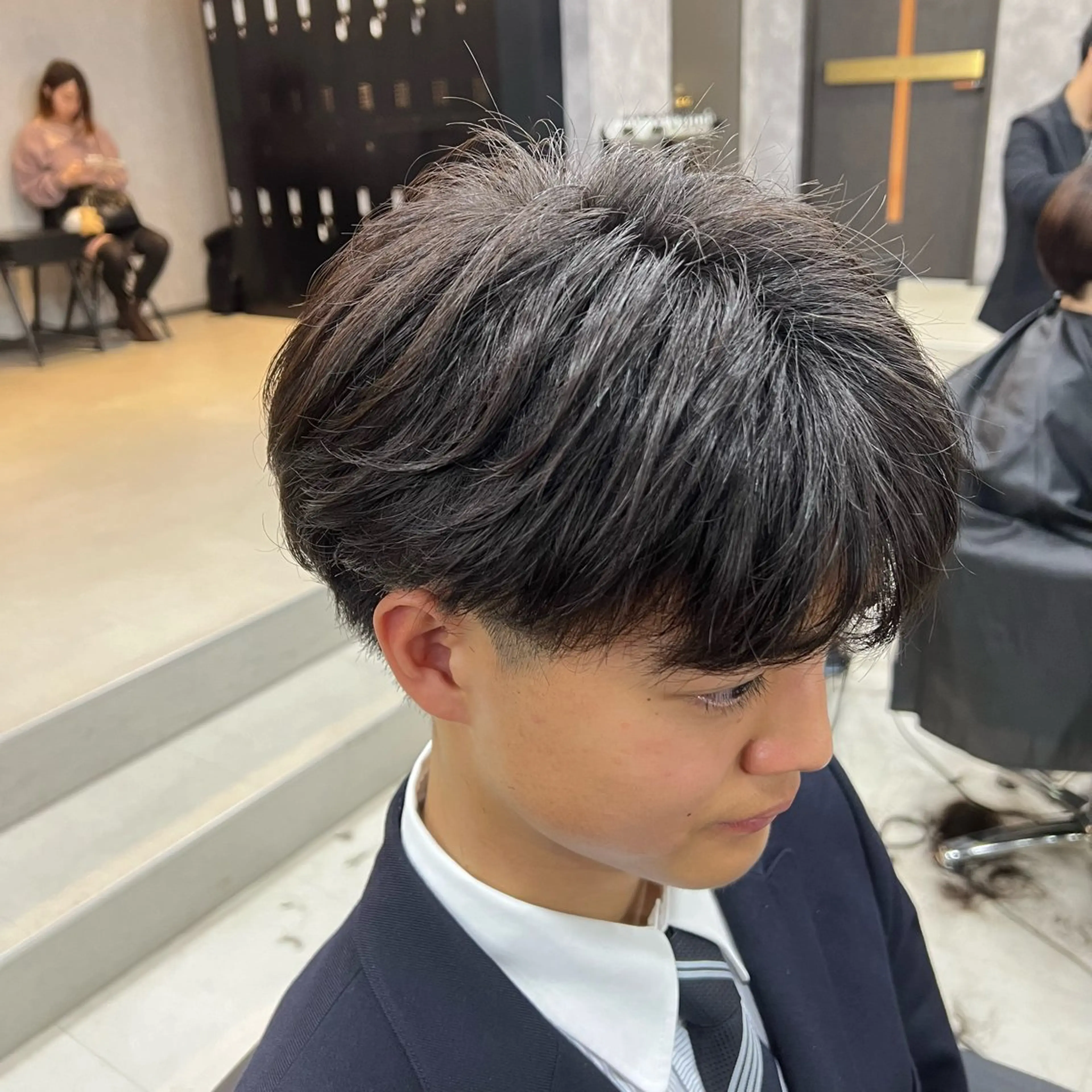 ショート パーマ ニュアンスパーマ メンズパーマ特化 荻田知也のヘアスタイル