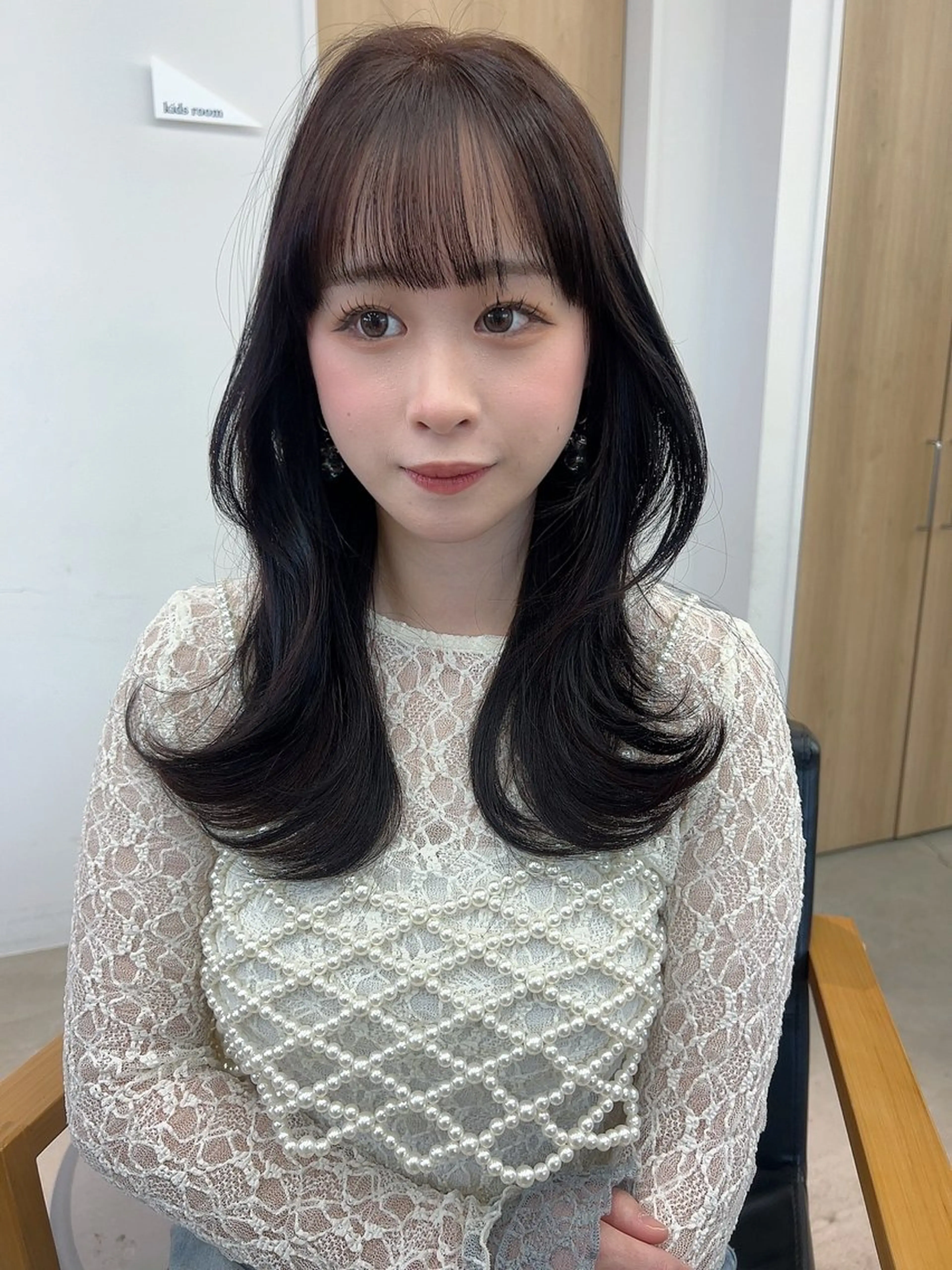 セミロング レイヤーカット カット vince. moekoのヘアスタイル