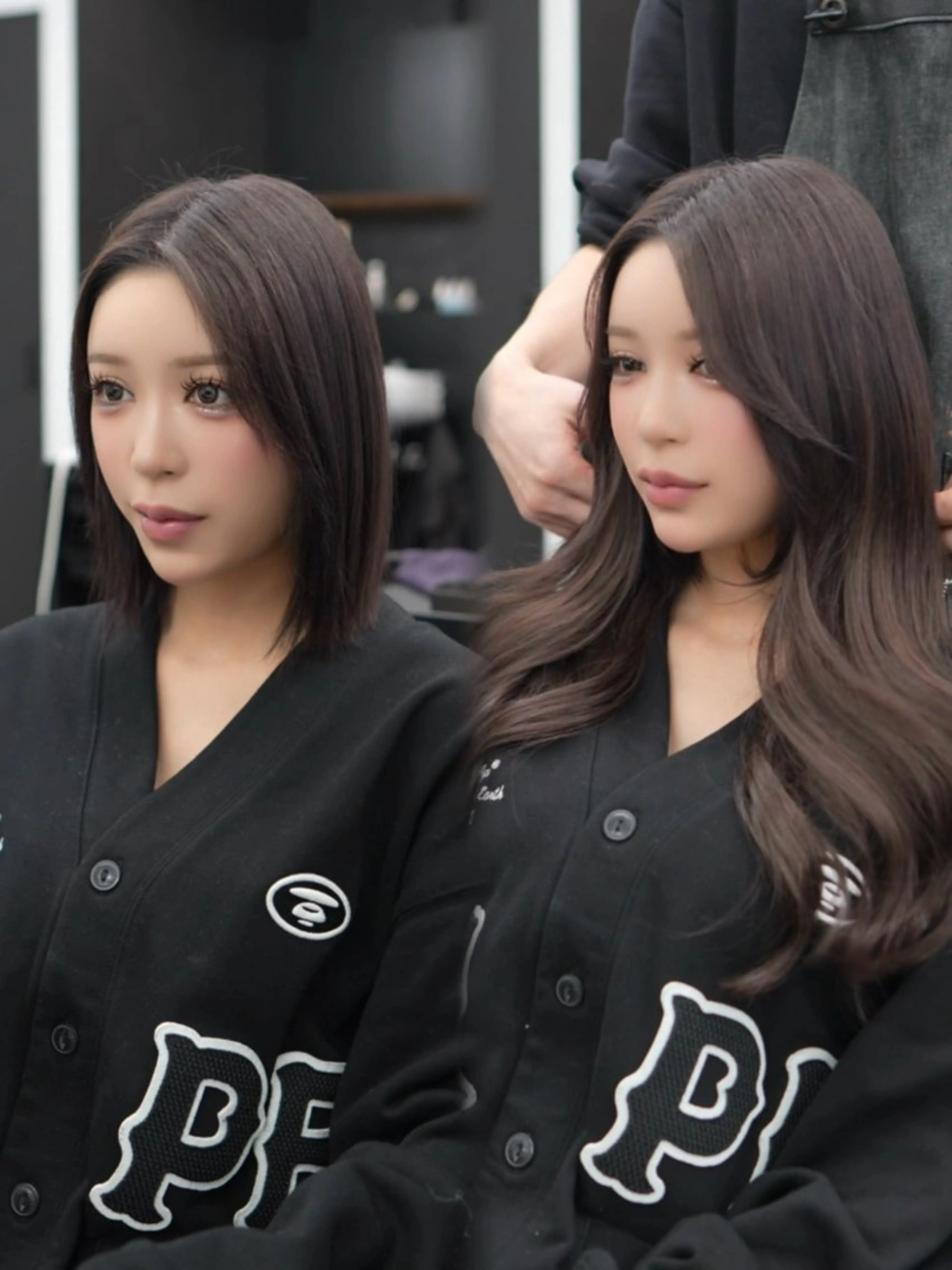 ロング カラー シールエクステ ブリーチ ブラウンカラー グレージュ ハイライトカラー カット ヘアカラー エクステ エクステの神様 ▫️原島ユウヤ▫️のヘアスタイル