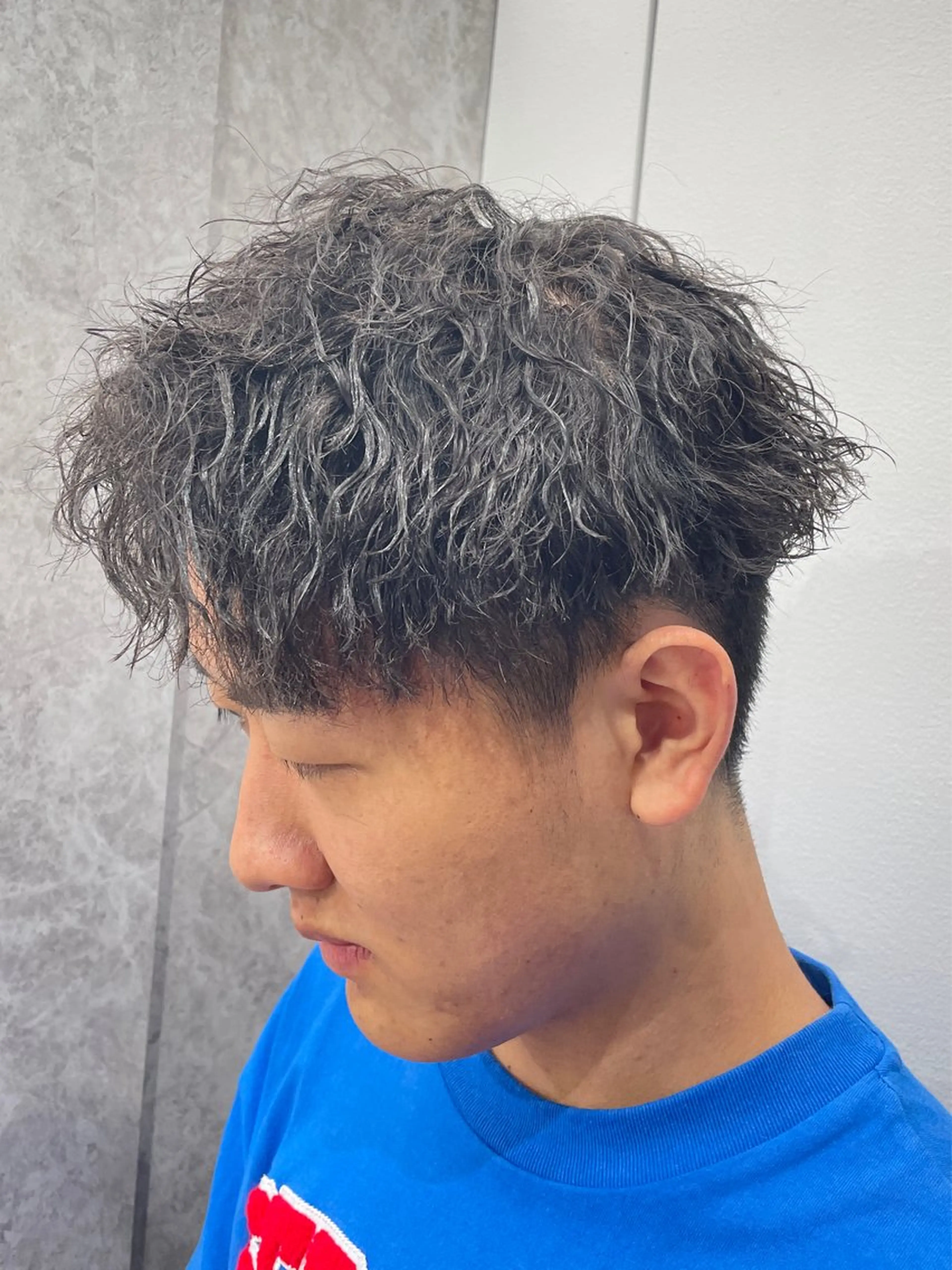 パーマ メンズ カット パーマ メンズスタイリスト✨ 助川龍哉のヘアスタイル