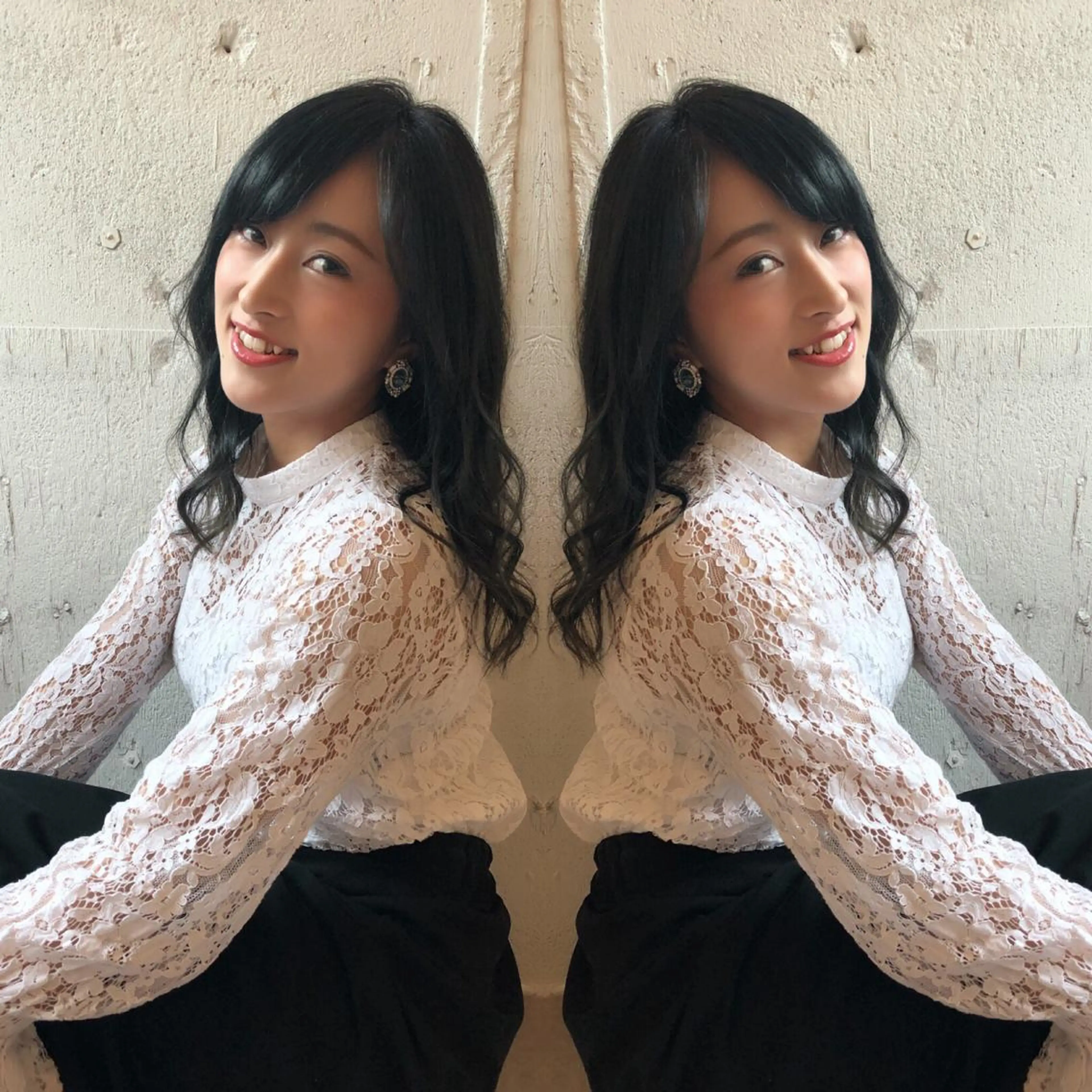 セミロング あらき ちさとのヘアスタイル