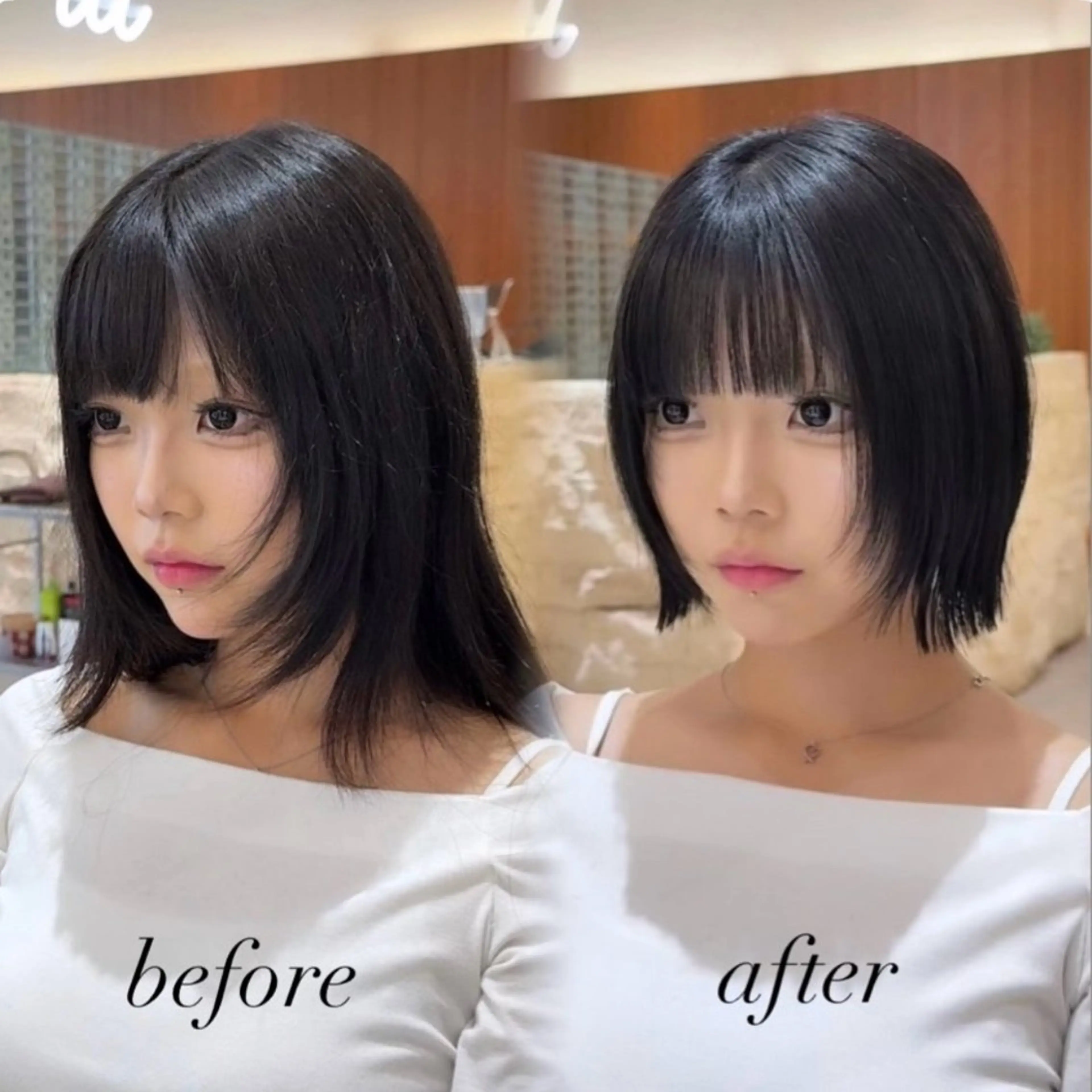 ショート カラー 切りっぱなしボブ ショートボブ ボブレイヤー 透明感カラー ボブ カット ヘアカラー トリートメント 田中航平/渋谷ボブ/ レイヤーボブのヘアスタイル