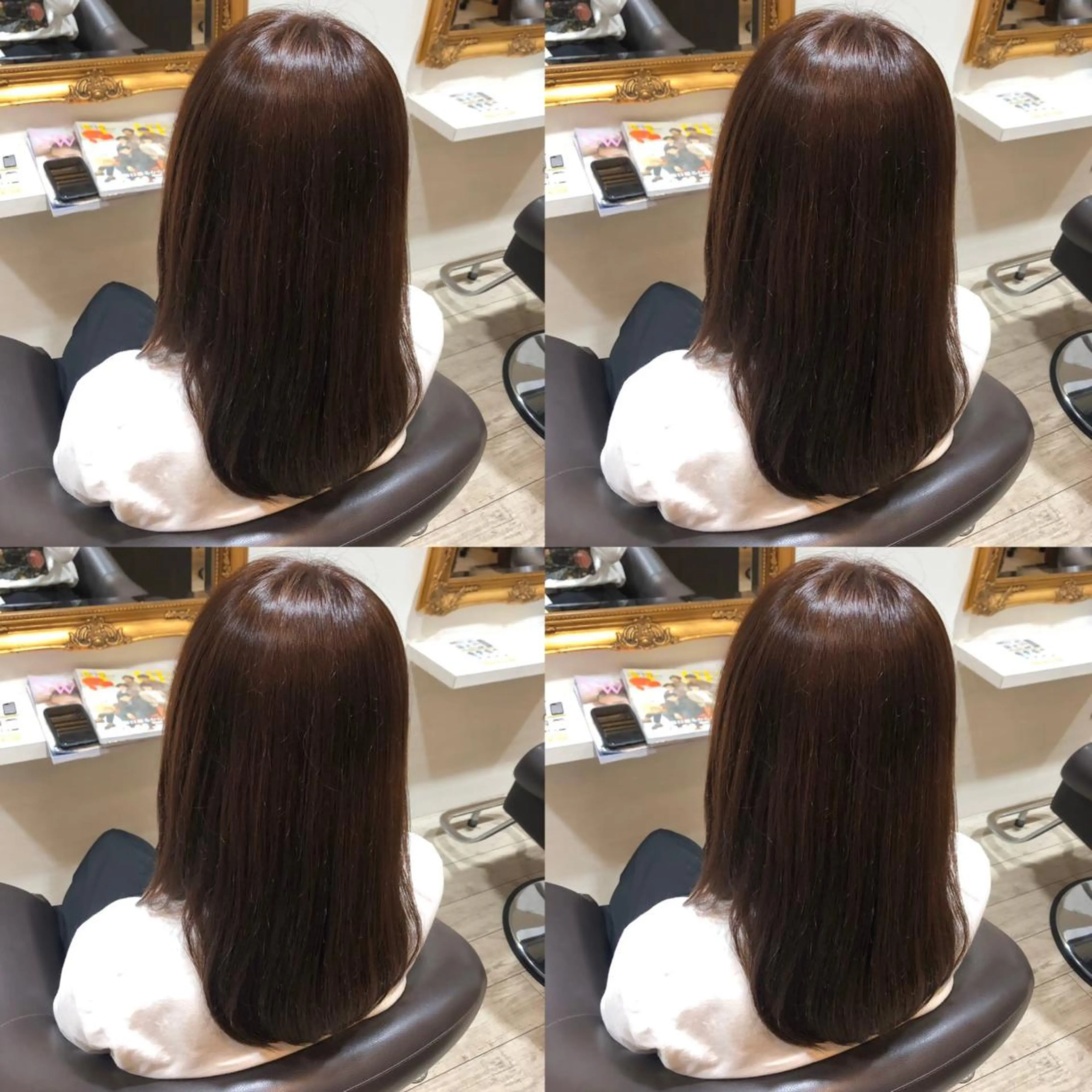 セミロング カラー カット ヘアカラー トリートメント 店長✨レイヤー✖️ 髪質改善✖️韓国ヘアのヘアスタイル