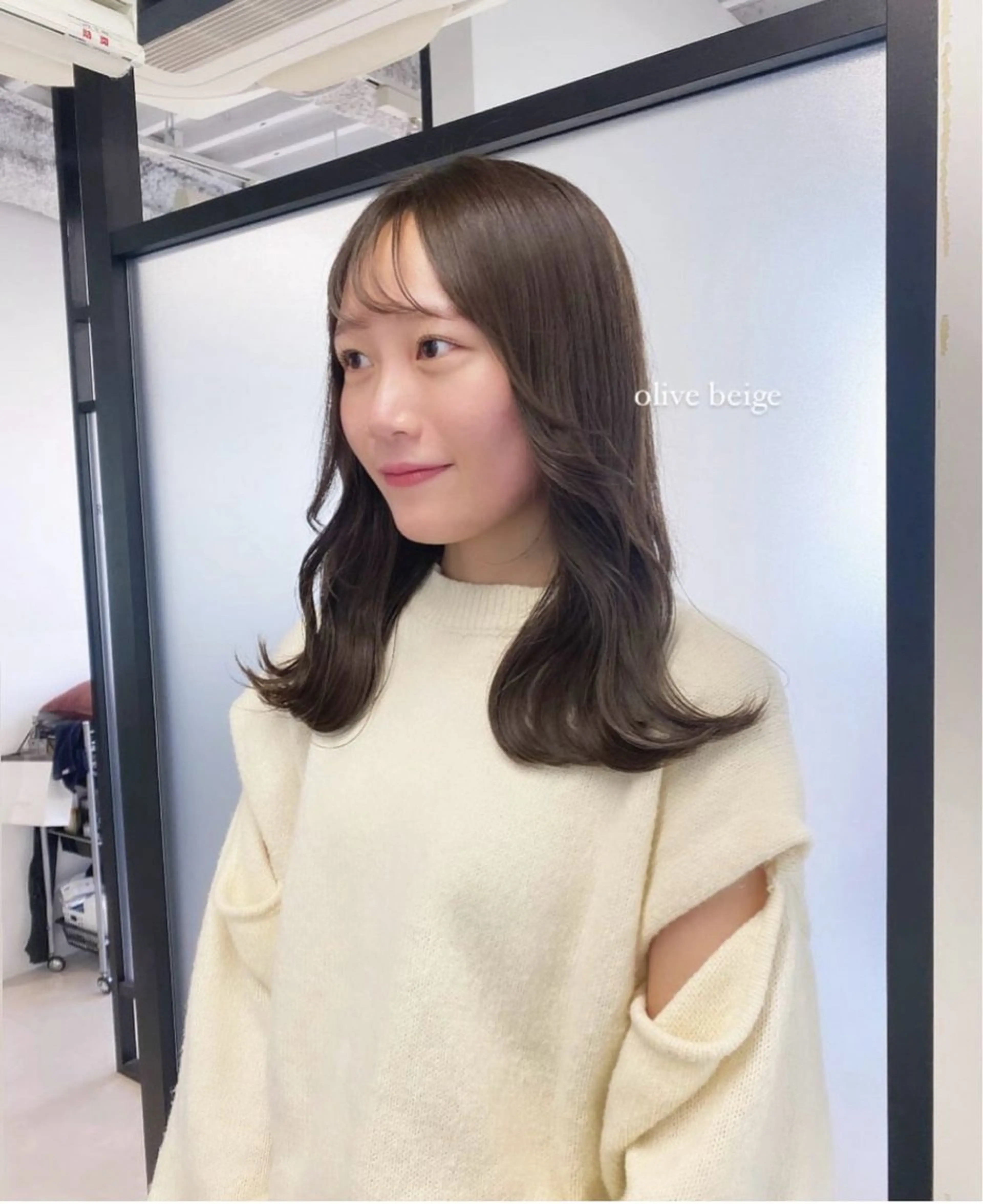 セミロング カラー カット ヘアカラー マンツーマン半個室 tamuraのヘアスタイル