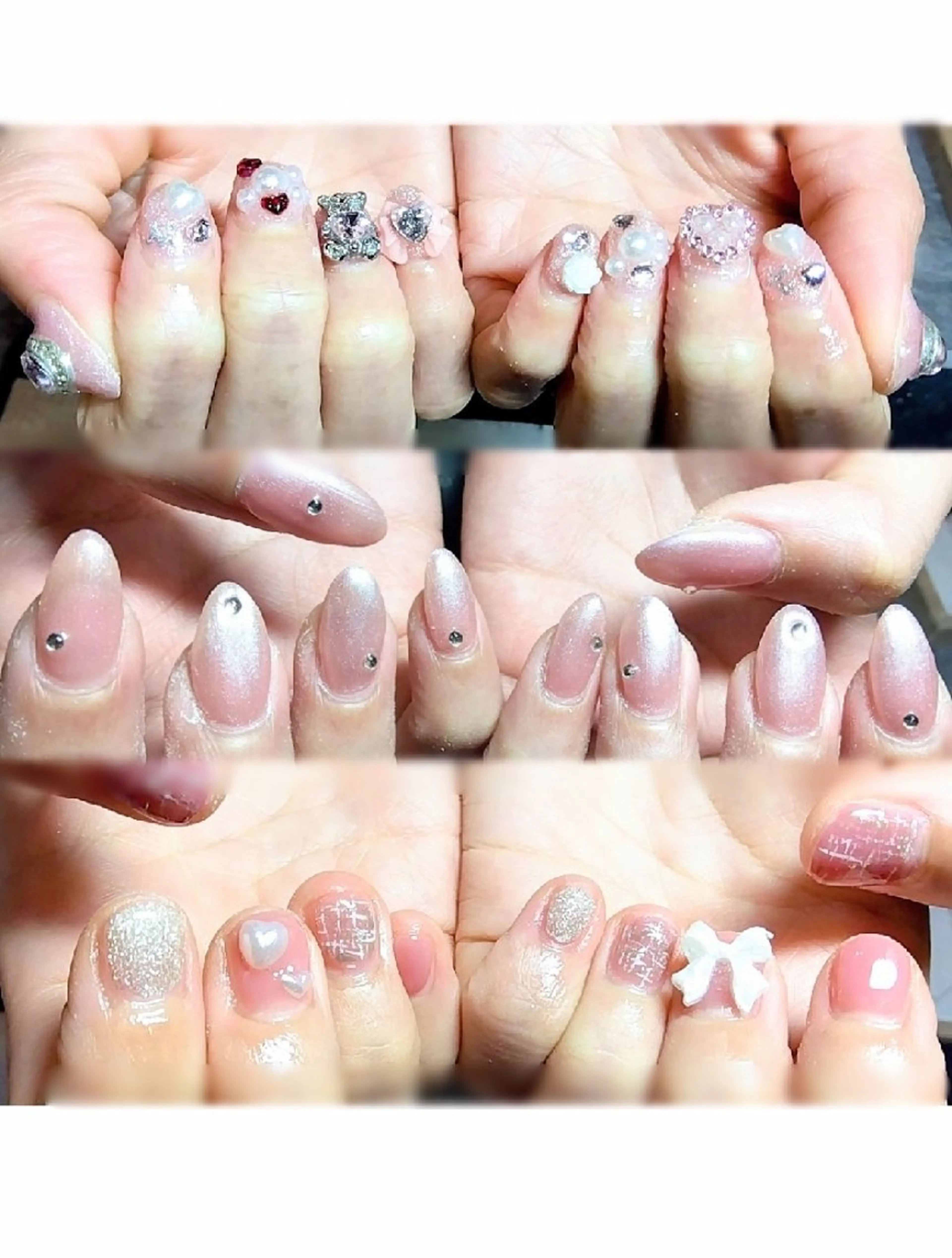 【10～20代限定】オフなし⋆長さだし込みパーツつけ放題ワンカラーorラメグラベースの写真