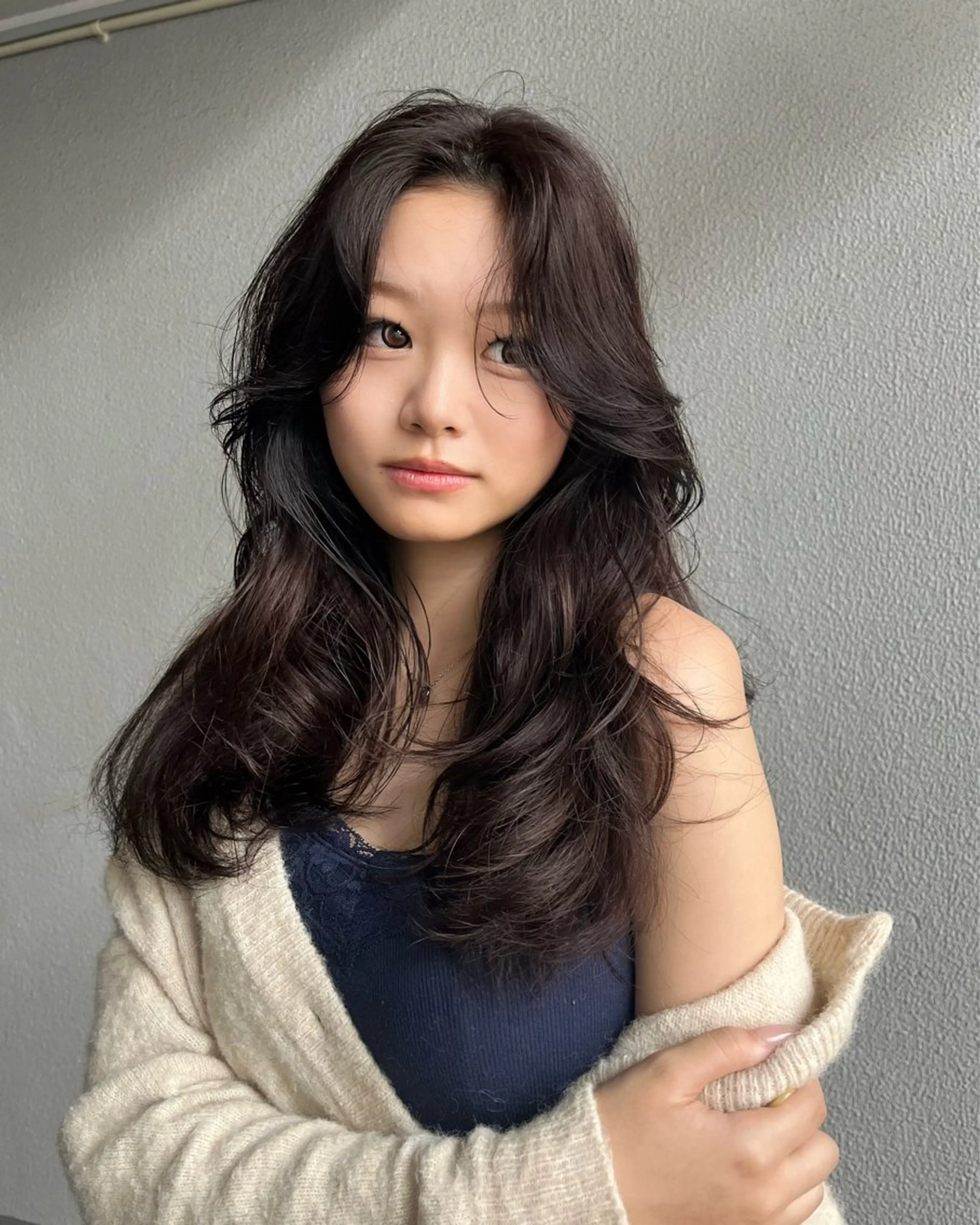 ミディアム カラー パーマ/縮毛矯正 /かわいい/せき🫧のヘアスタイル