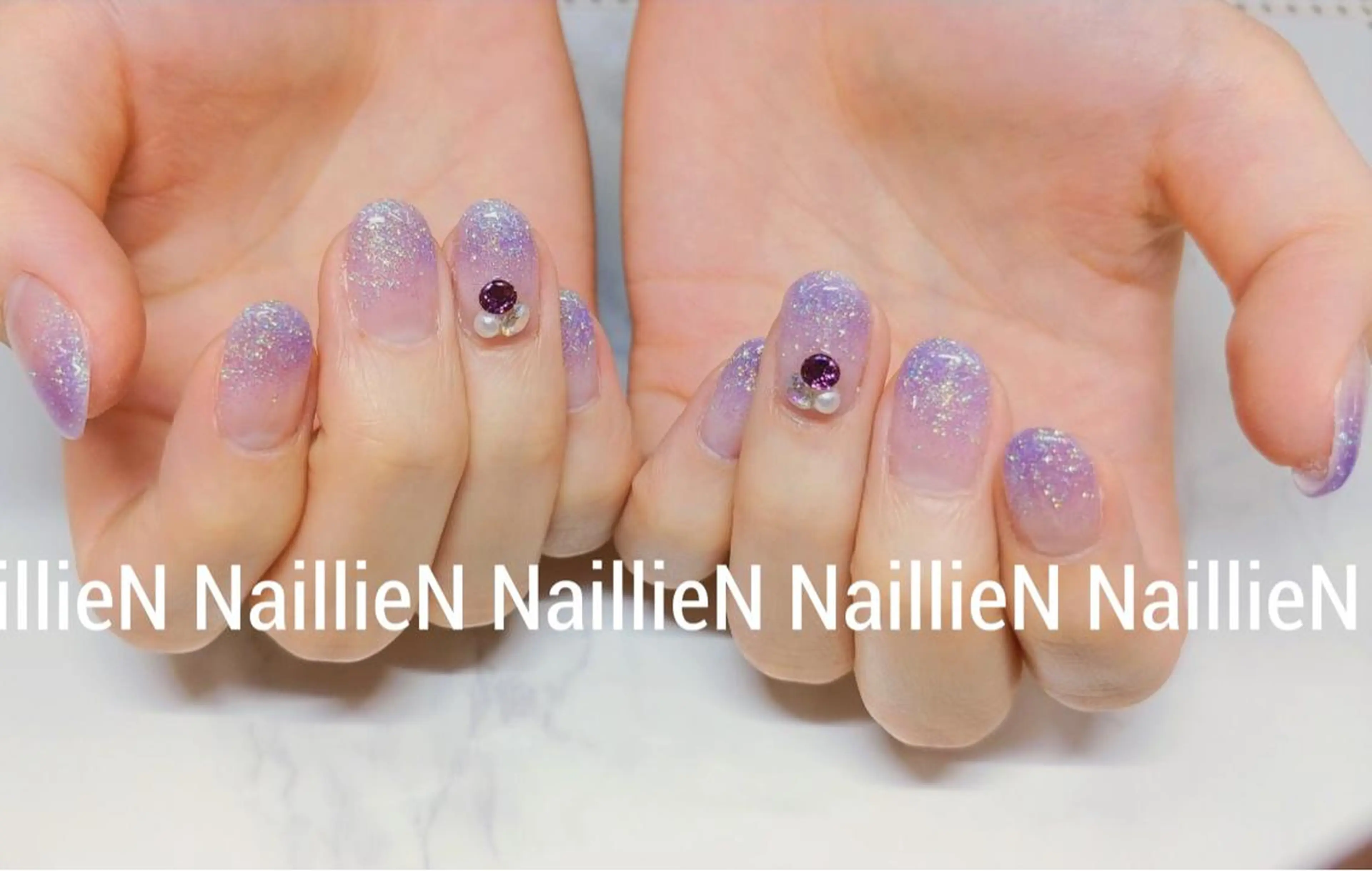 ネイル ラメ(グリッター) ラメグラデーション Nail lieNのネイルデザイン