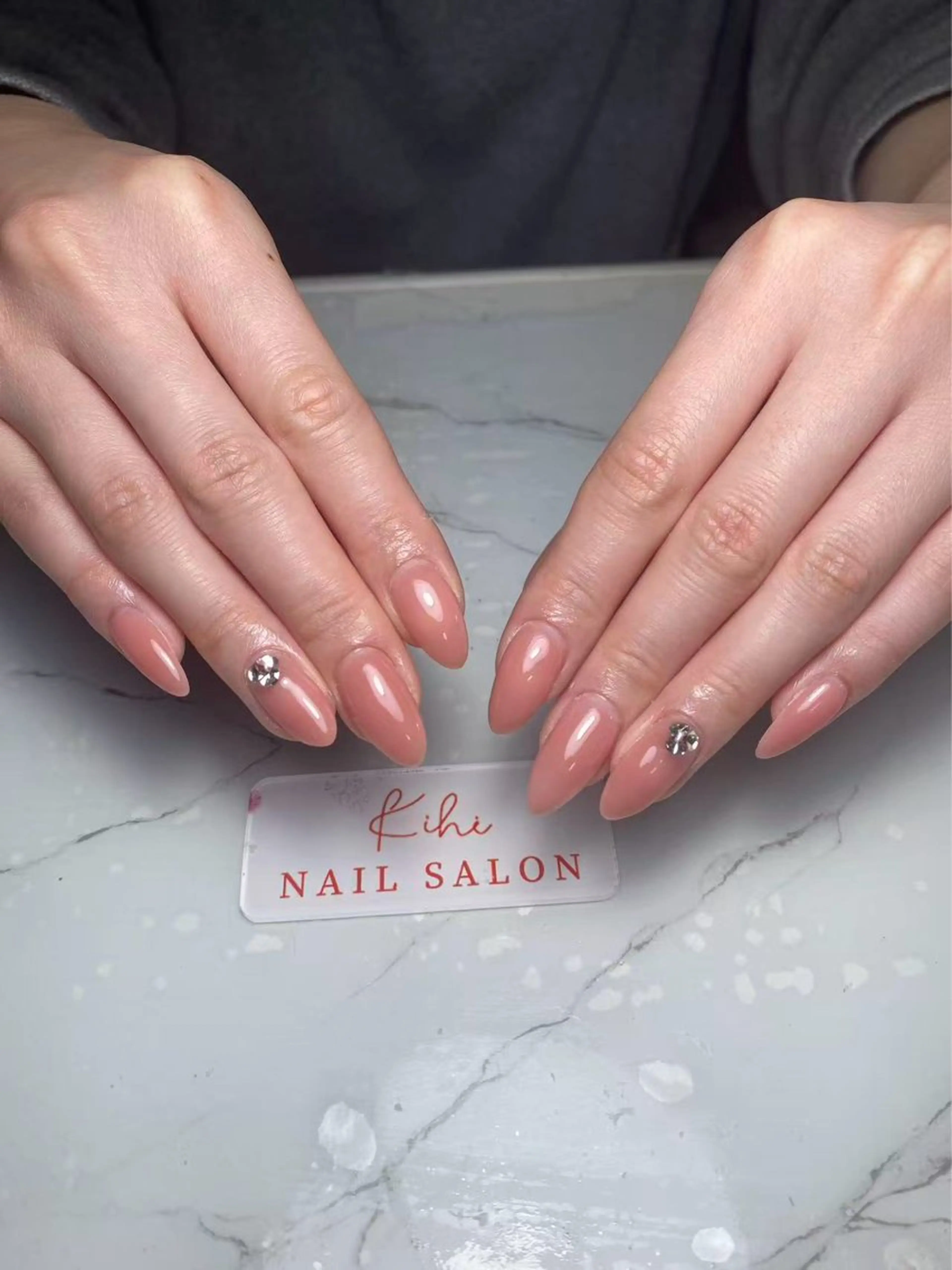 ネイル ハンドネイル ユリ🎀長さだし/ パラジェル/持ち込みのネイルデザイン