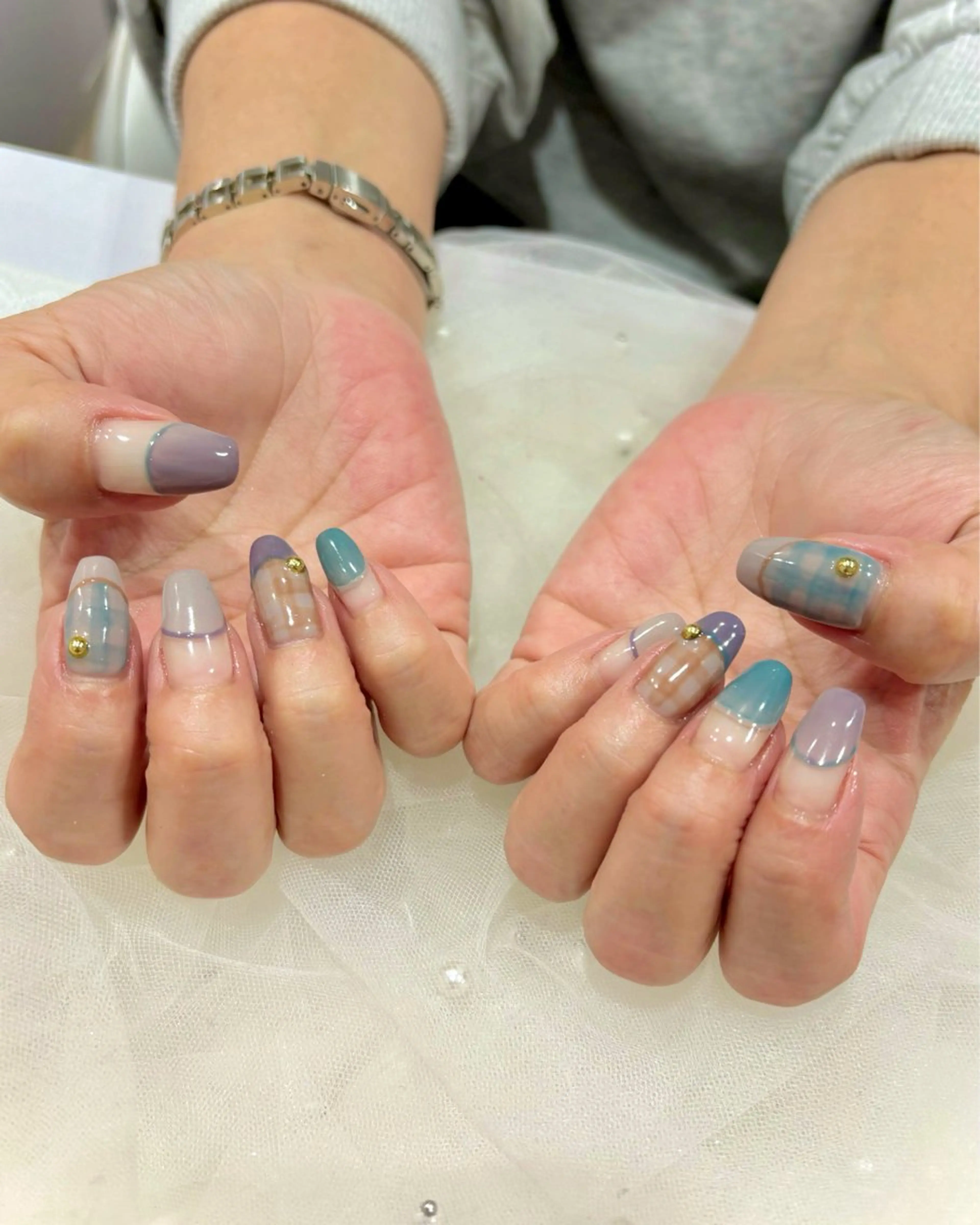 ネイル 持ち込み ハンドネイル Nail salon Cielel⟡Ayaのネイルデザイン