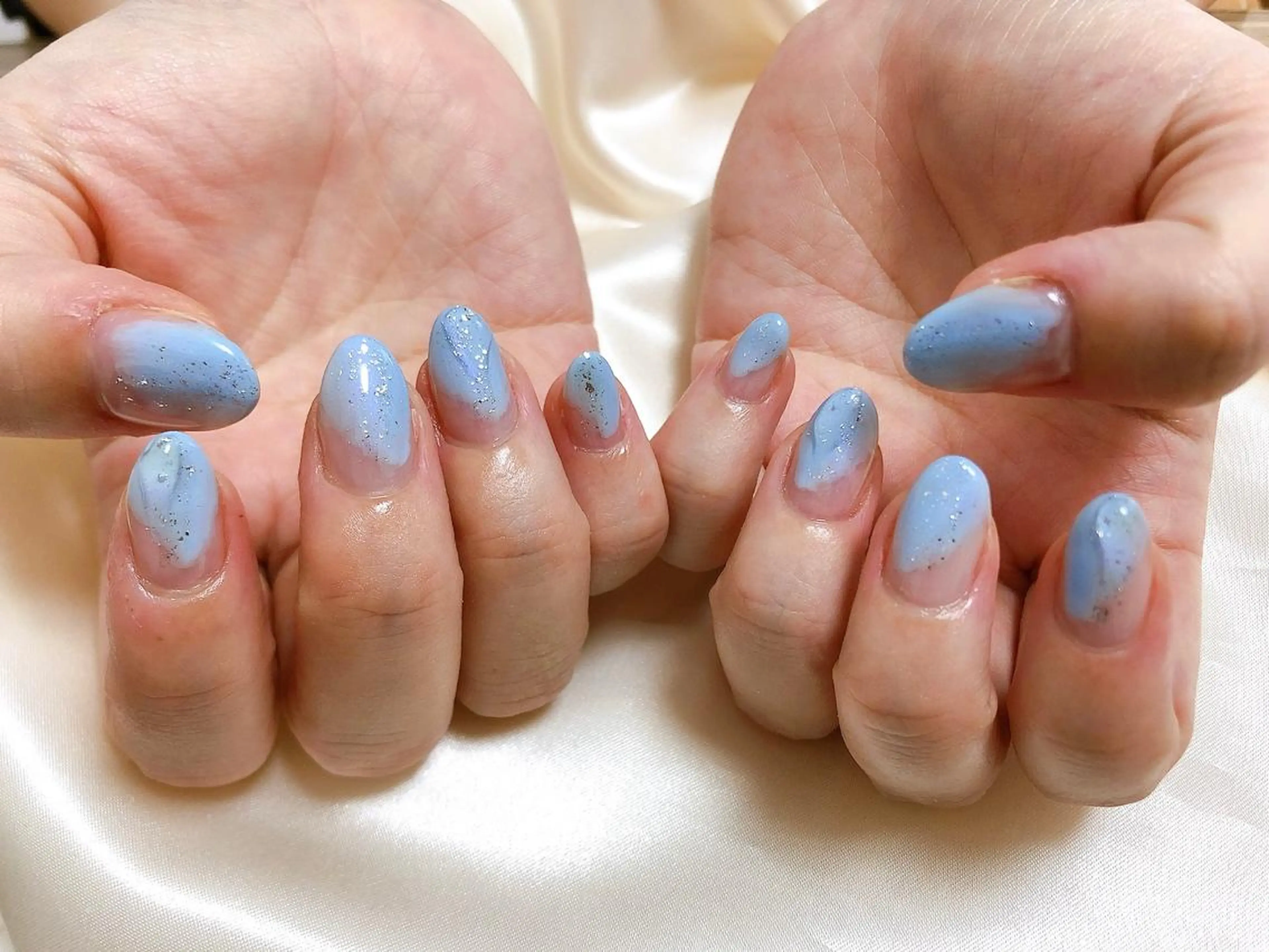 ネイル ブルー 夏ネイル mogunail &blowのネイルデザイン