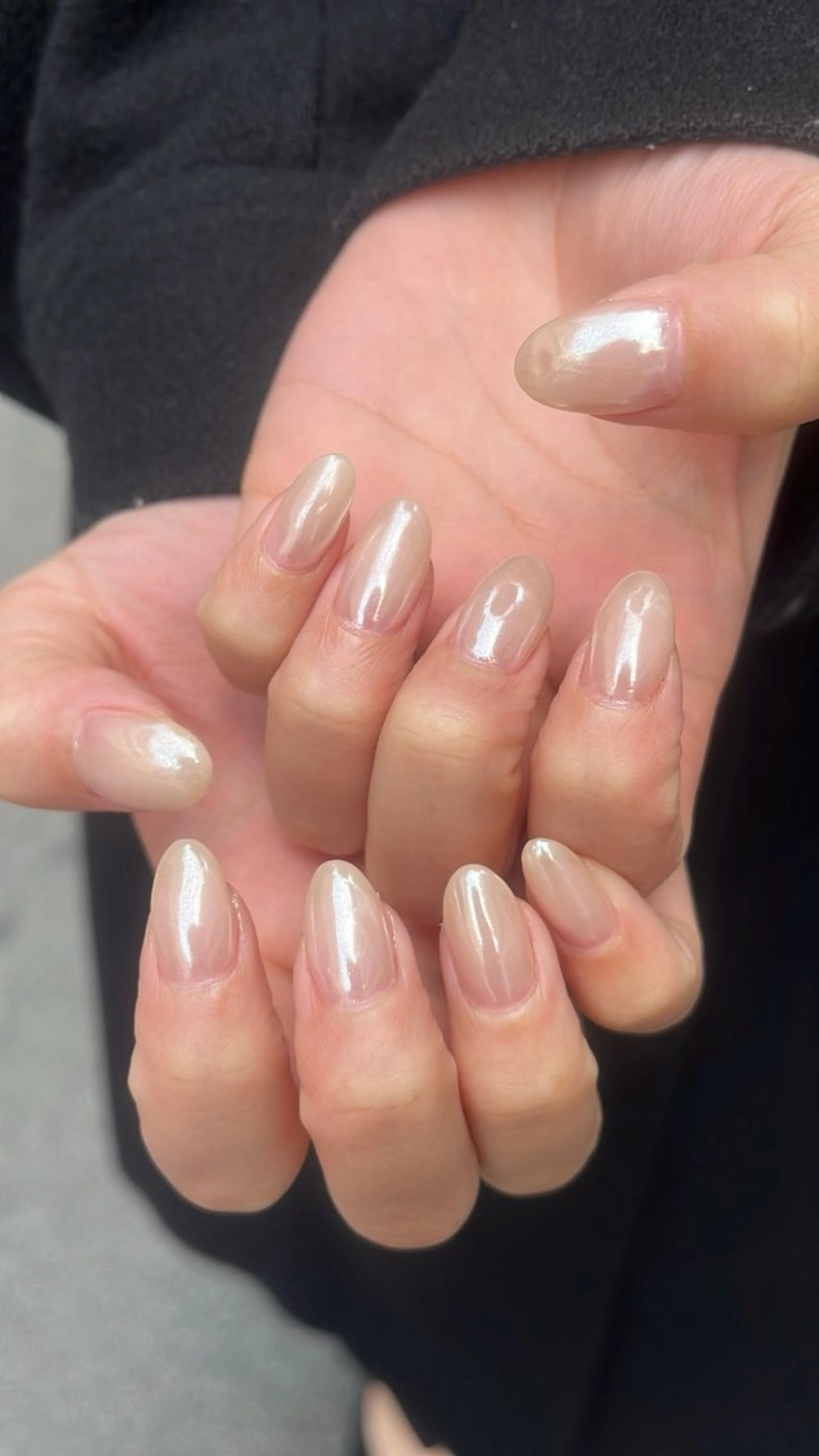 ネイル フラッシュネイル フレンチネイル ハート ラメ(グリッター) ラメグラデーション ハンドネイル SAKU  nail[サクネイル]所属・SAKU nail 作島茜のネイルデザイン