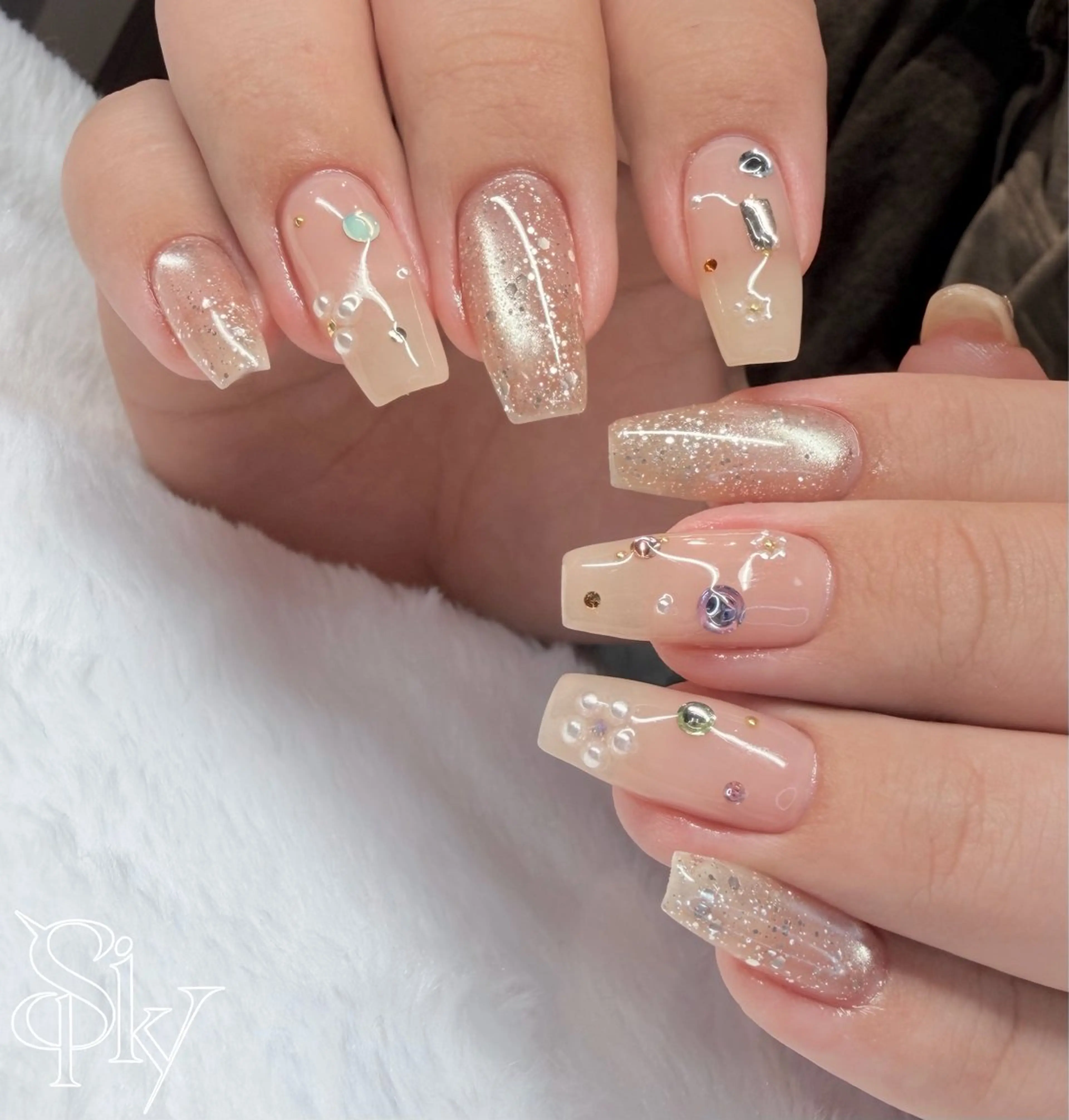 ネイル ハンドネイル Spiky とうげ ふうかのネイルデザイン