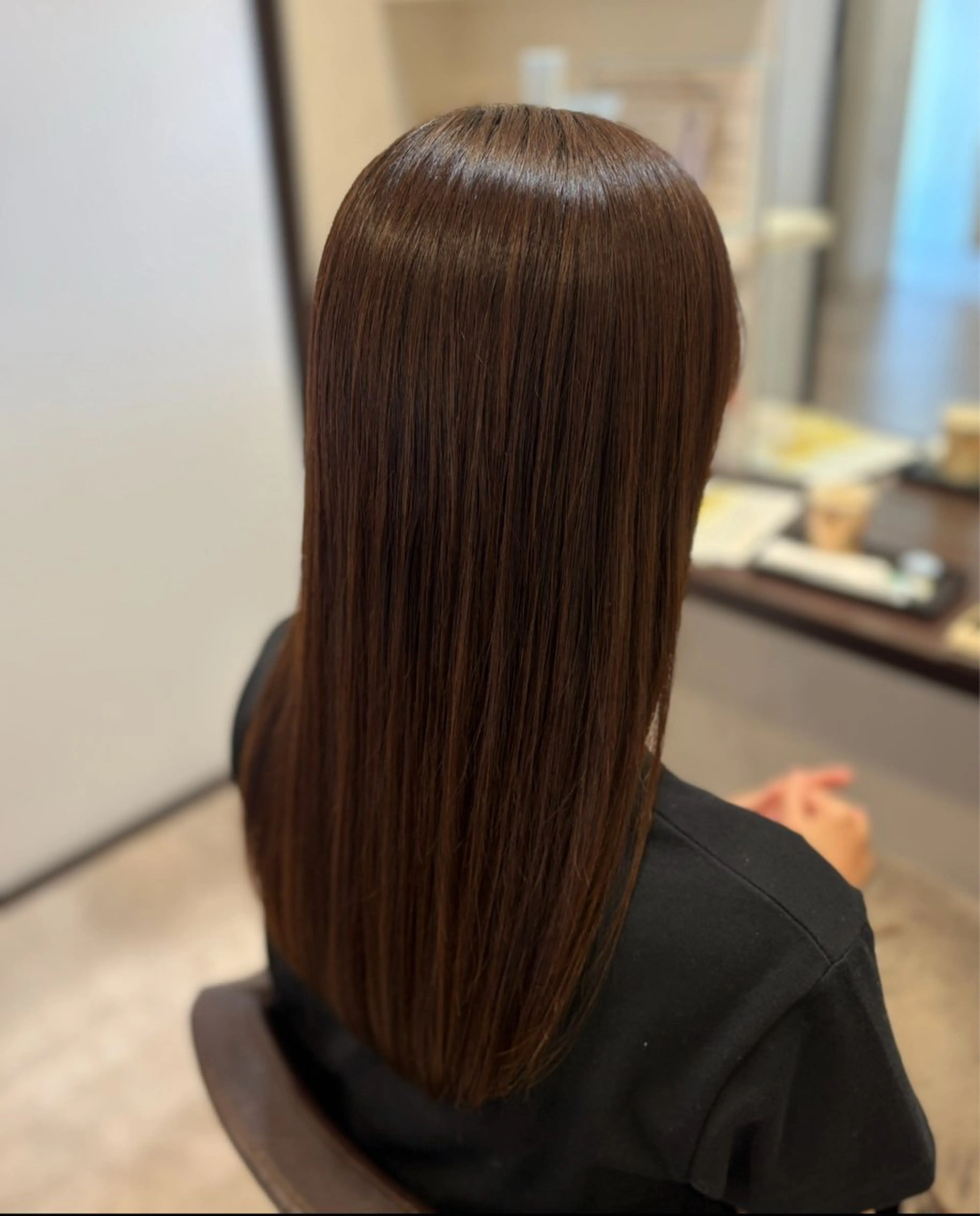 ロング カット パーマ 山下 ちひろのヘアスタイル