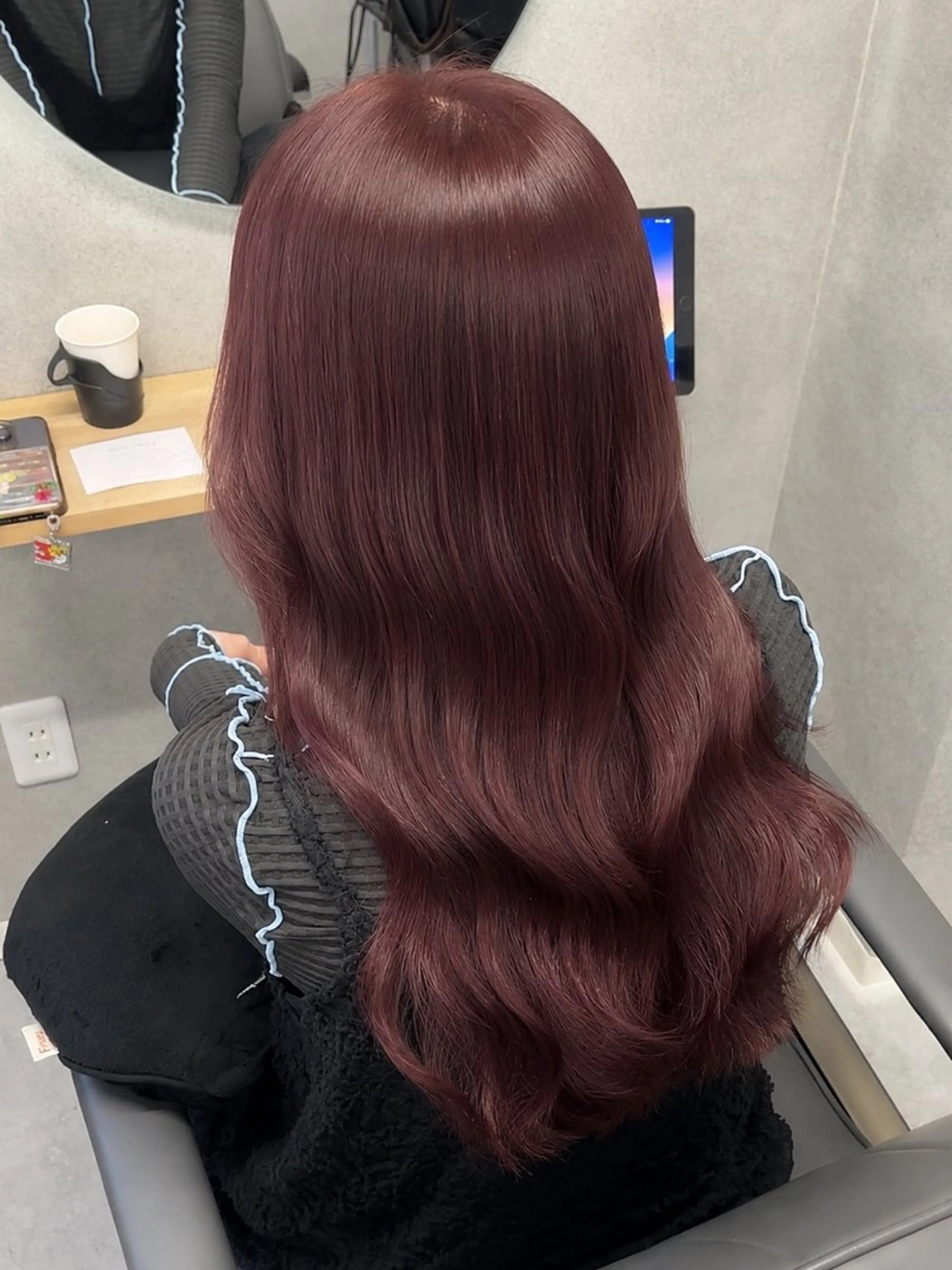 セミロング カット ヘアカラー トリートメント 透明感カラー/レイヤ ー/顔まわり/辻部のヘアスタイル