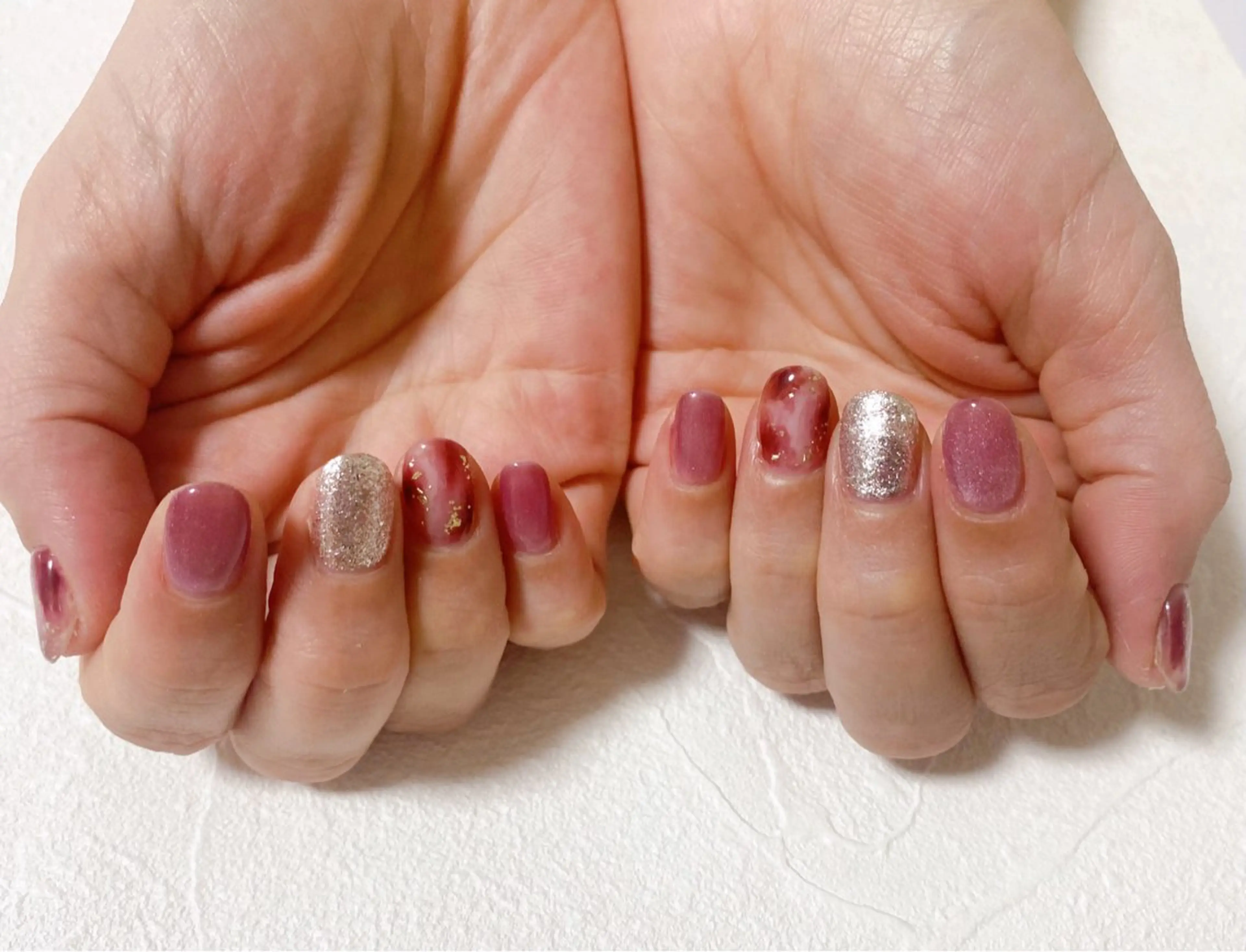 ネイル オーロラネイル フットネイル フレンチネイル ジェルネイル 韓国ネイル ハンドネイル kiki nail たまプラーザのネイルデザイン