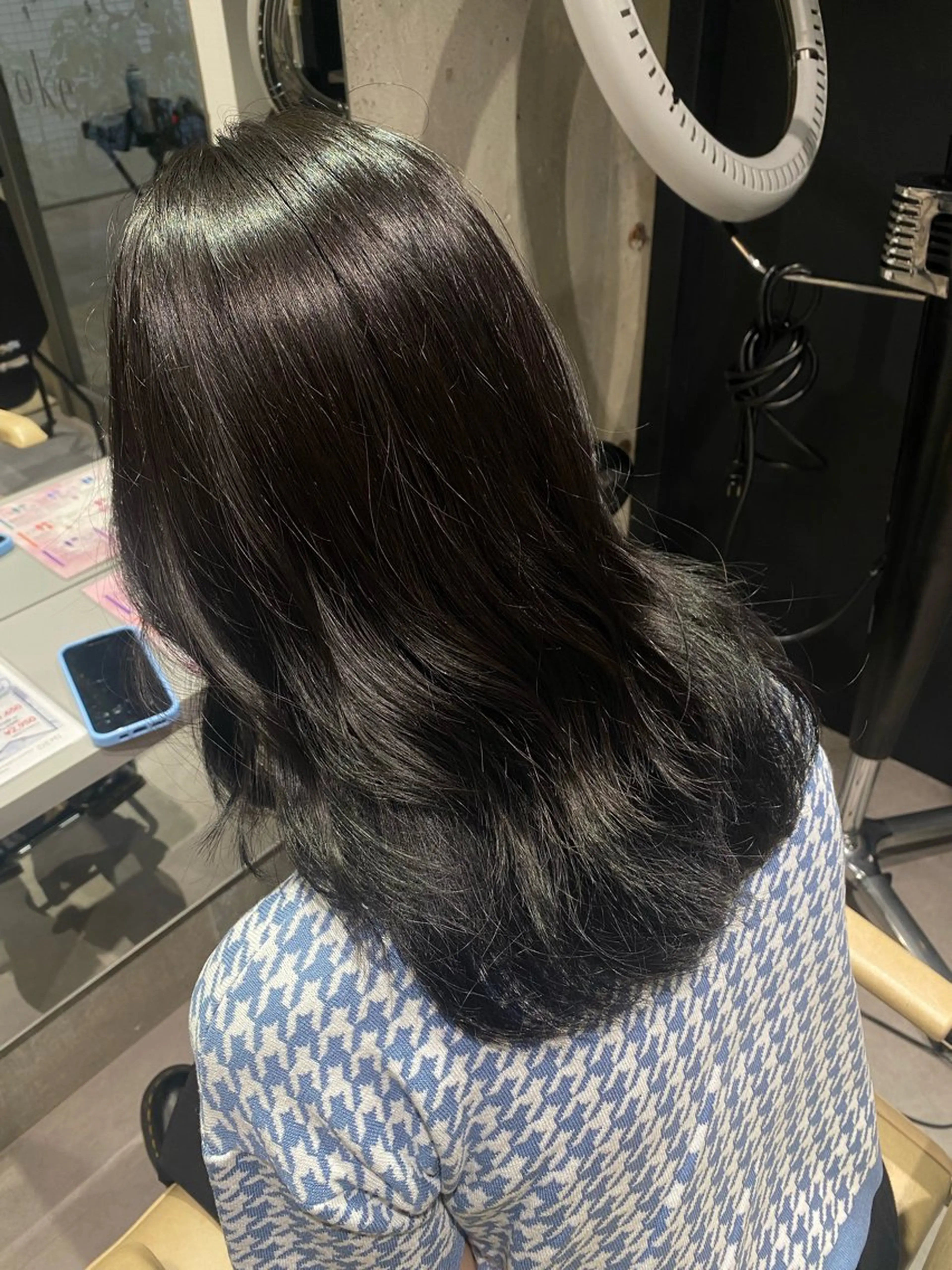 セミロング ヘアカラー mina🪐立川駅/ 無料ショートカットのヘアスタイル