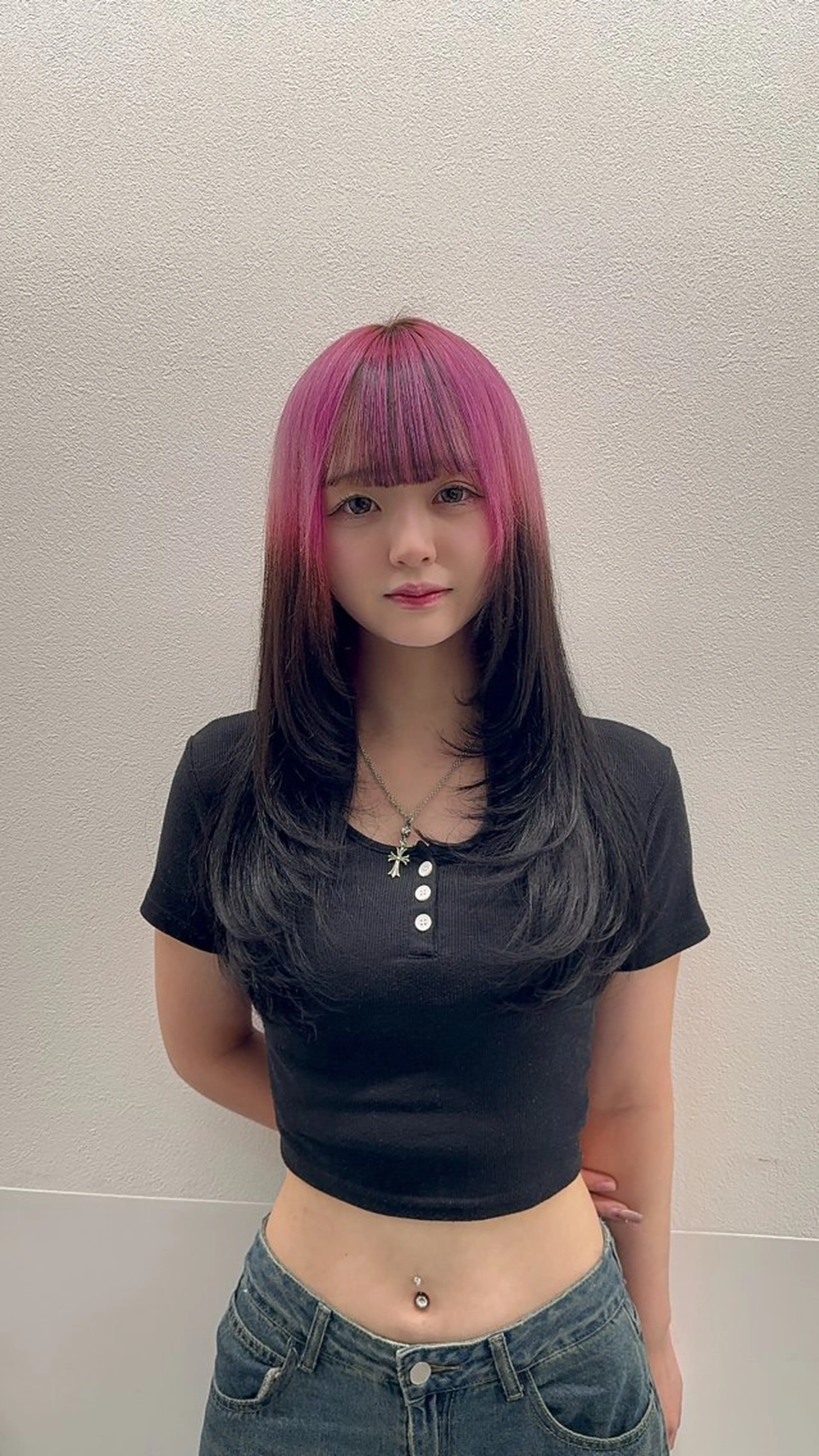 ロング ヘアアレンジ ハイトーン艶カラー 🤍ゆうひのヘアスタイル