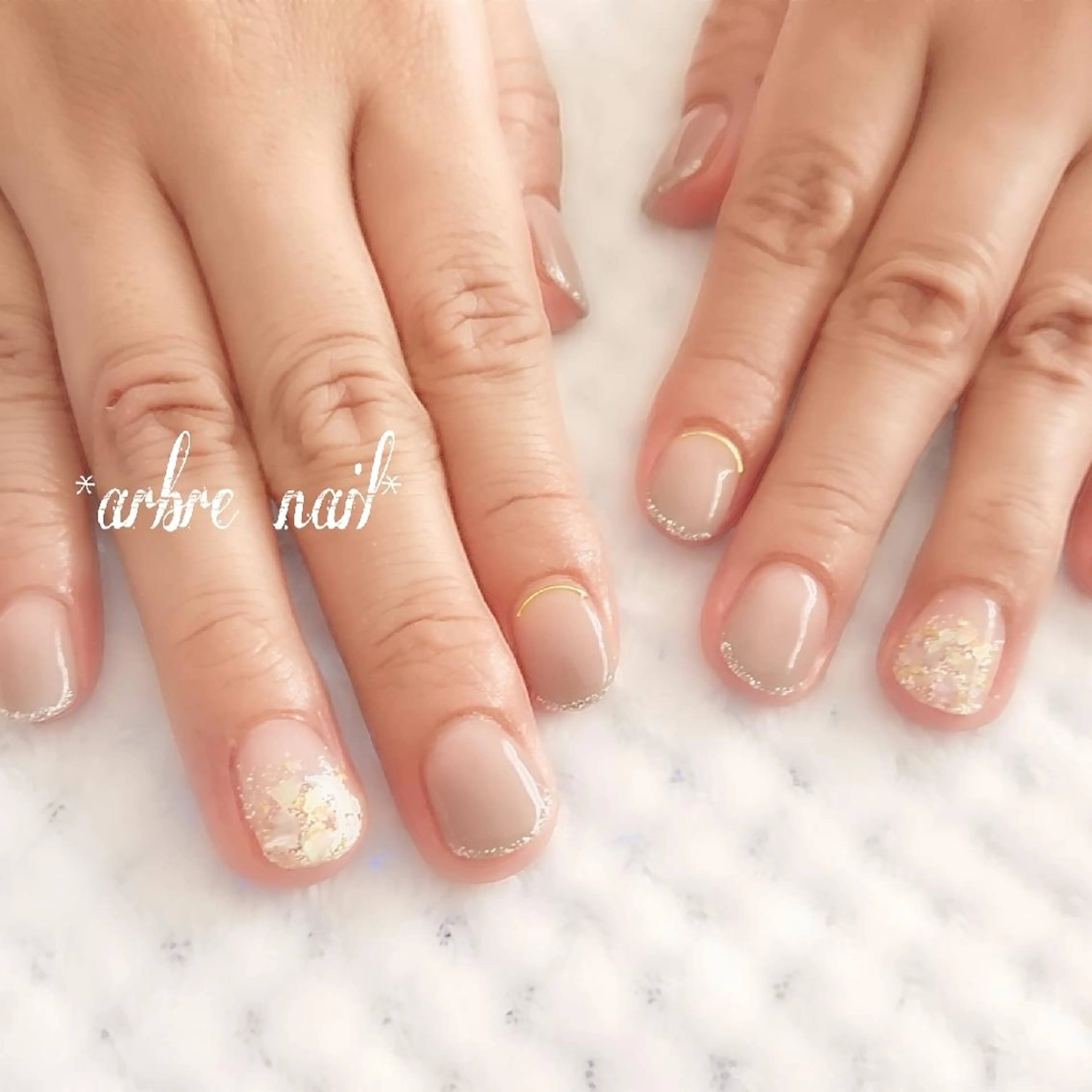 ネイル ハンドネイル ✯.。 arbre  nail 。✯.のネイルデザイン