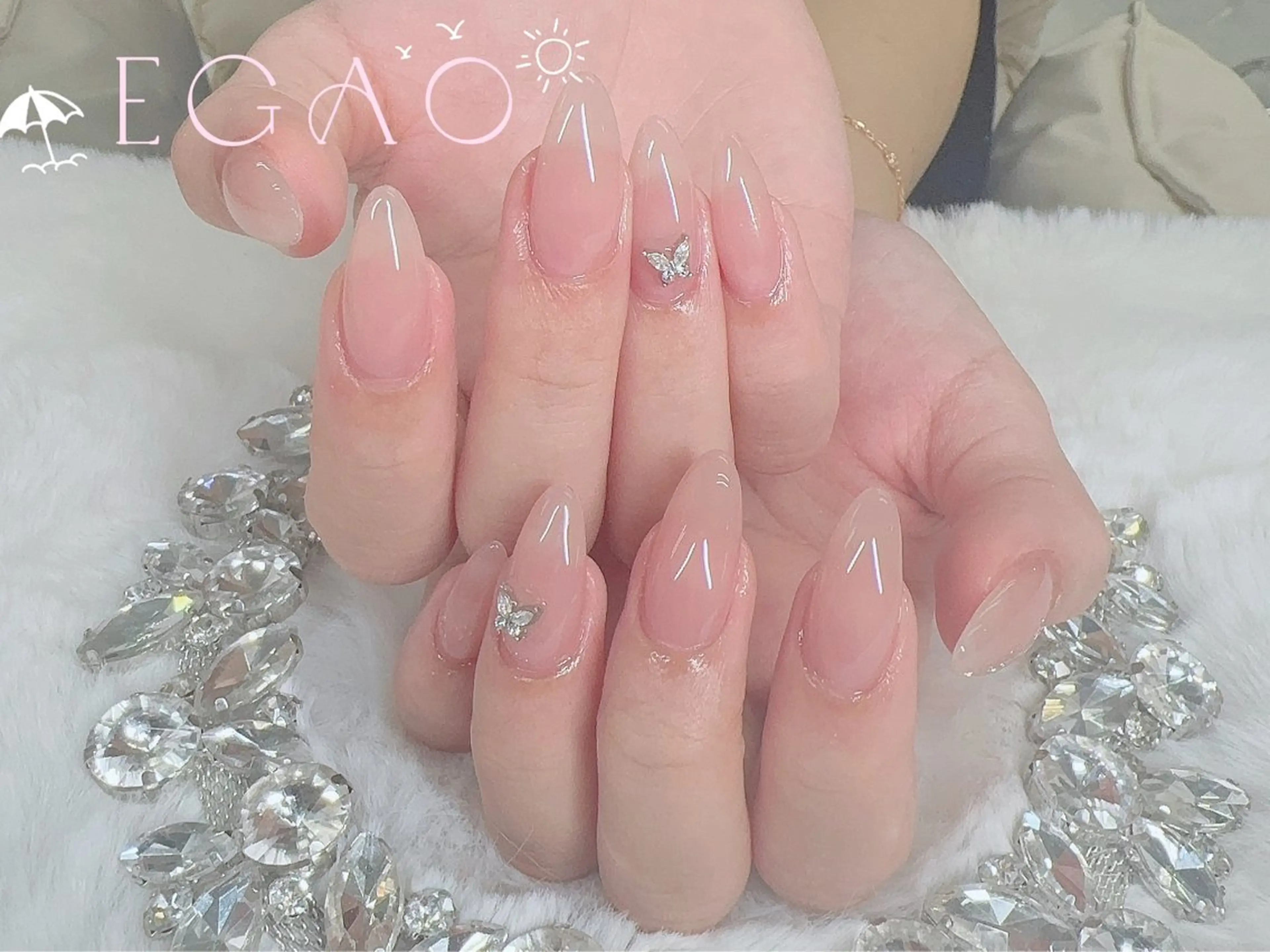 ネイル アートネイル フットネイル フレンチネイル ジェルネイル グラデーション ハンドネイル Egao Nail錦糸町店のネイルデザイン