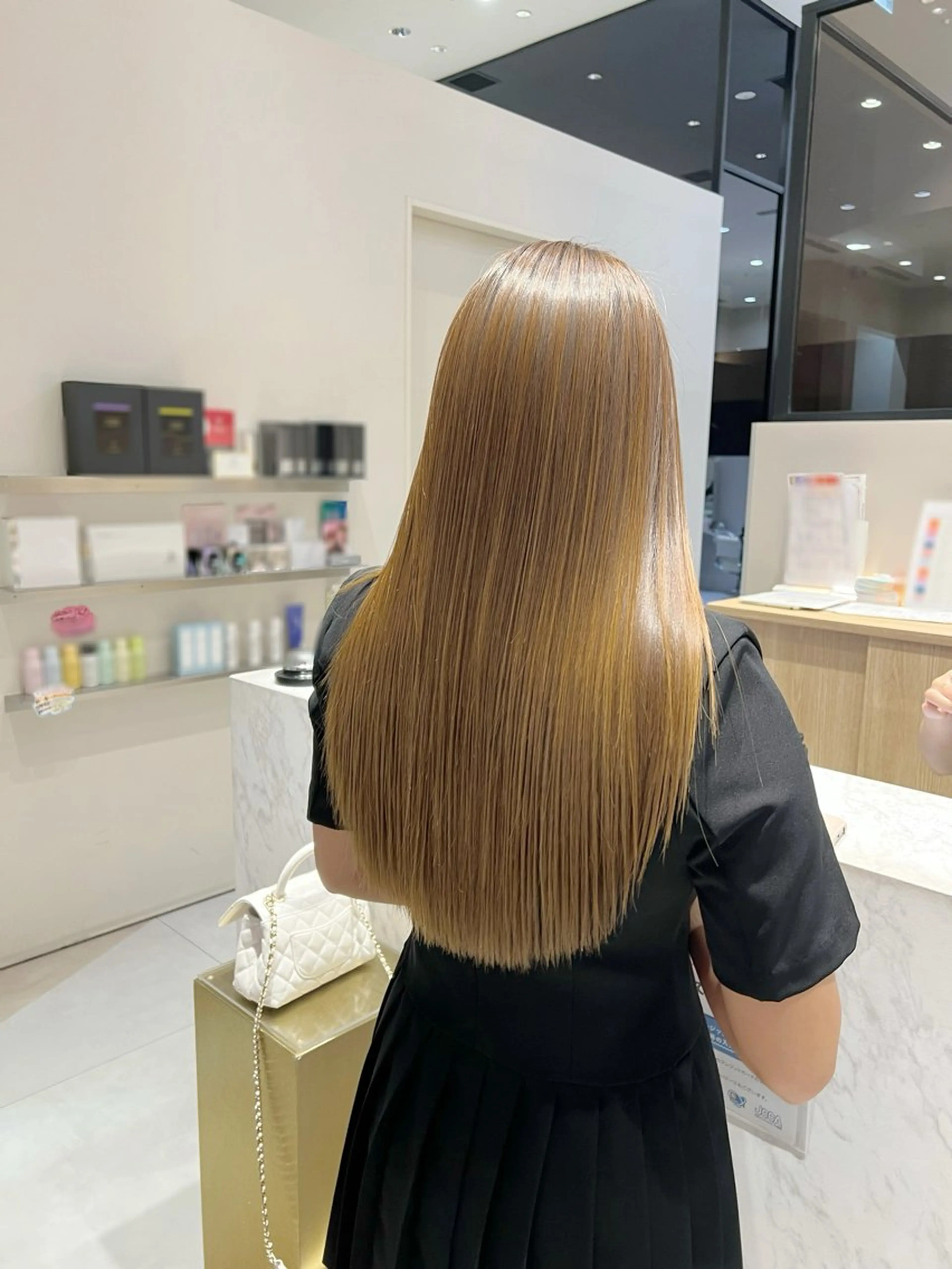 ロング カラー くせ毛 髪質改善 カット 縮毛矯正 トリートメント 内藤 裕真  k-twoのヘアスタイル