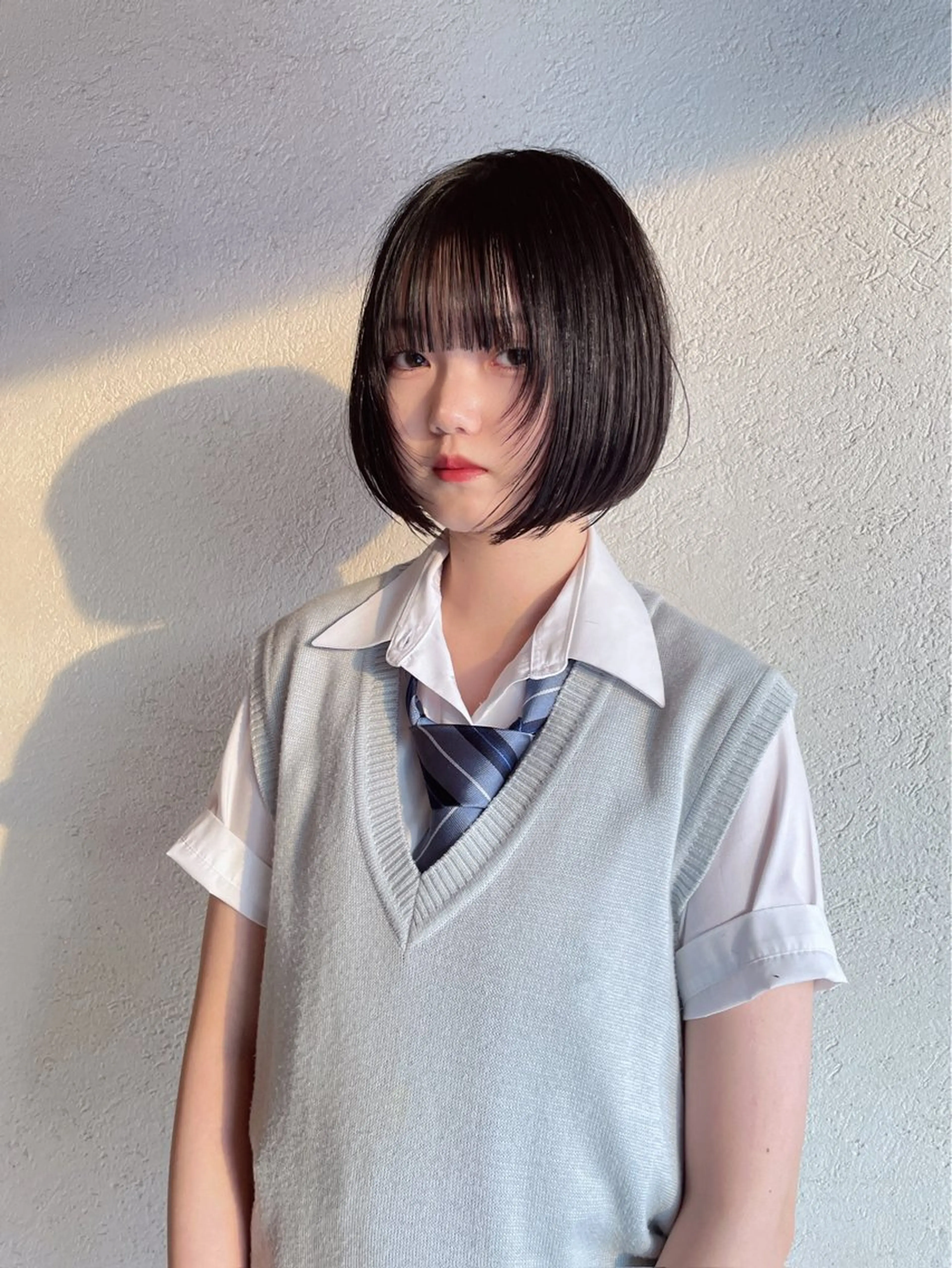 ショート ショートボブ ボブ くびれヘア 顔まわりレイヤー レイヤーカット カット トリートメント ひたち野うしく 古田　捷人のヘアスタイル