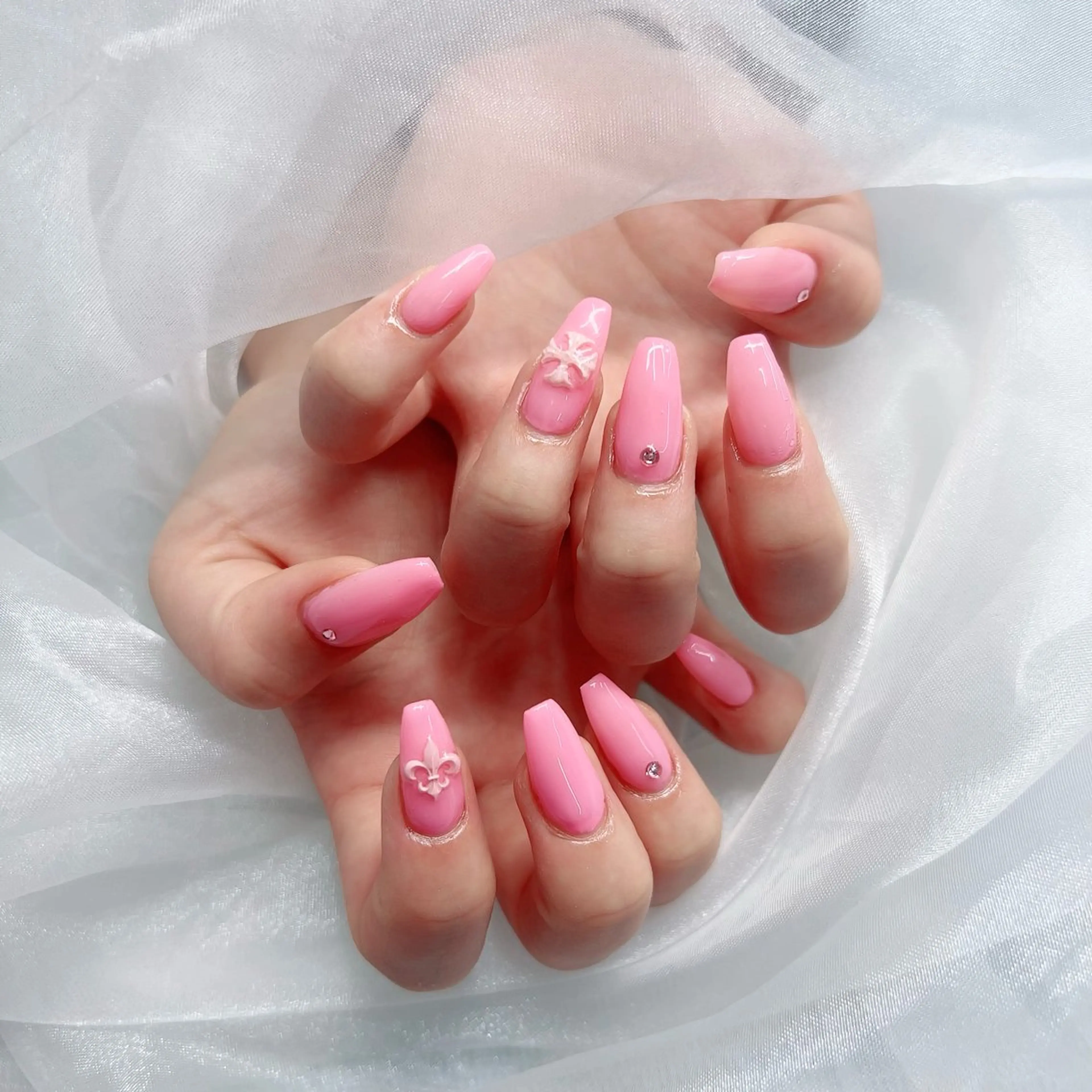 カラー ハンドネイル LanceNail 🎀RION🎀のネイルデザイン