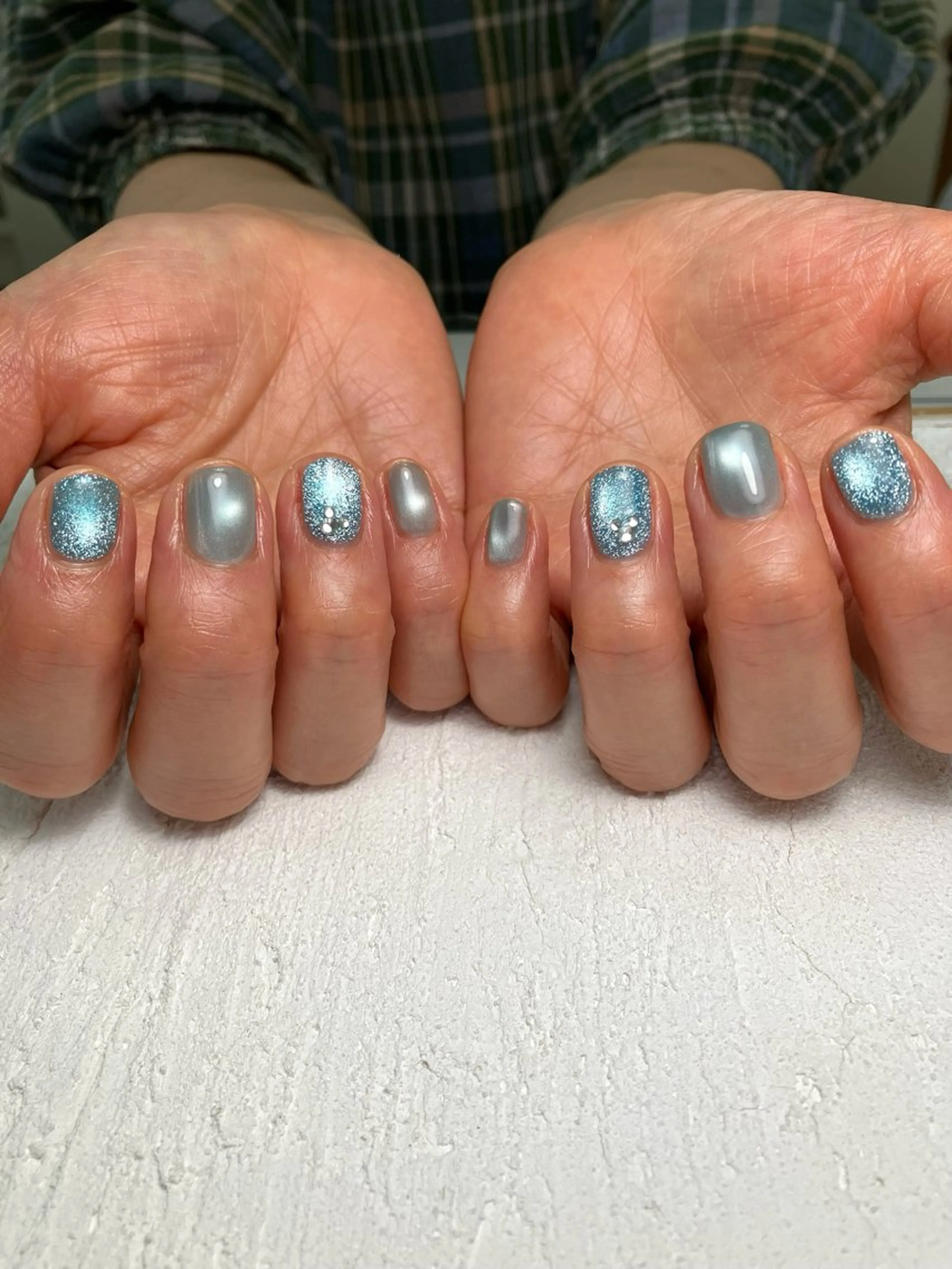 ネイル マグネットネイル 自宅サロンBloom 橋本のネイルデザイン