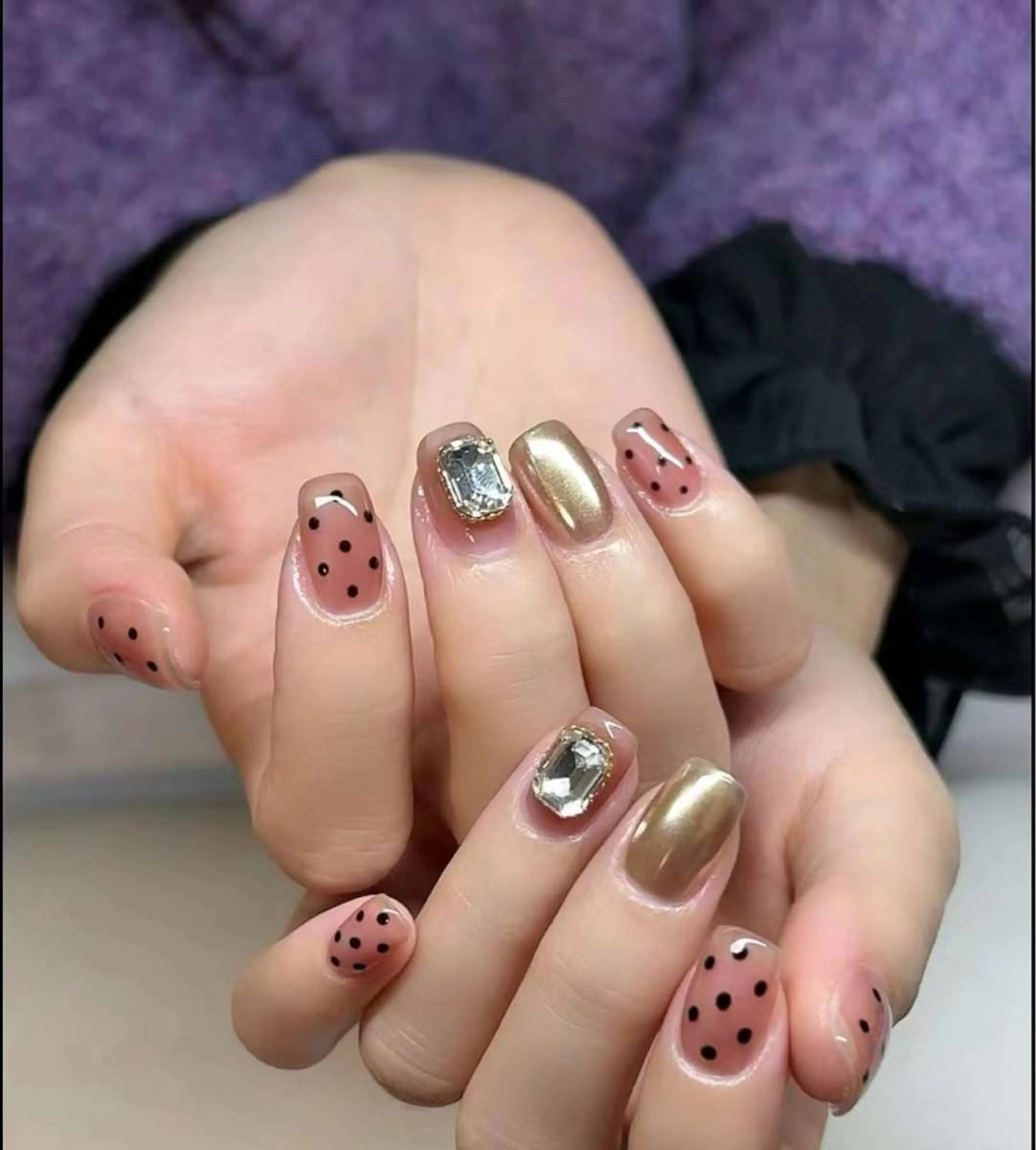 ネイル フットネイル フレンチネイル ゴージャス ハート キラキラネイル ハンドネイル MoonNail ユリ🌸のネイルデザイン