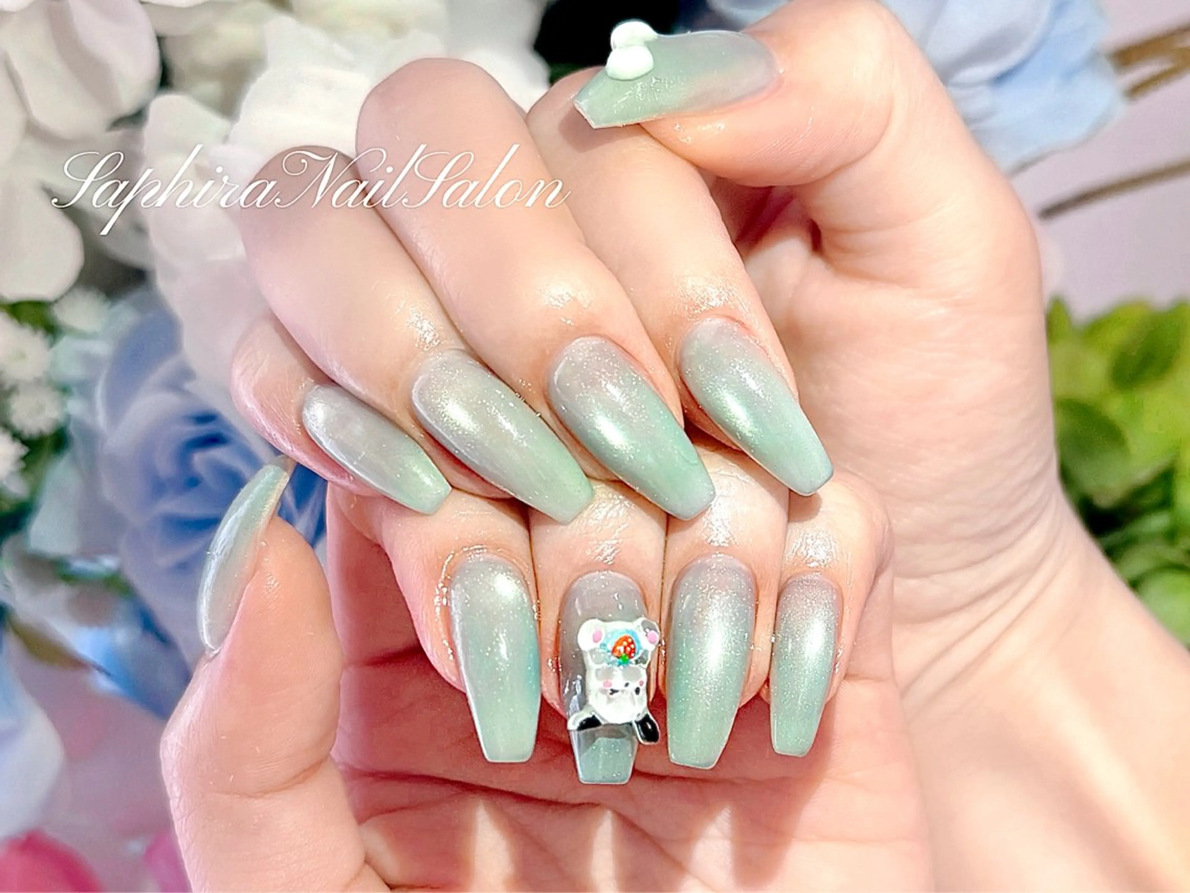 カラー ハンドネイル Saphiraネイル サロン錦糸町のネイルデザイン