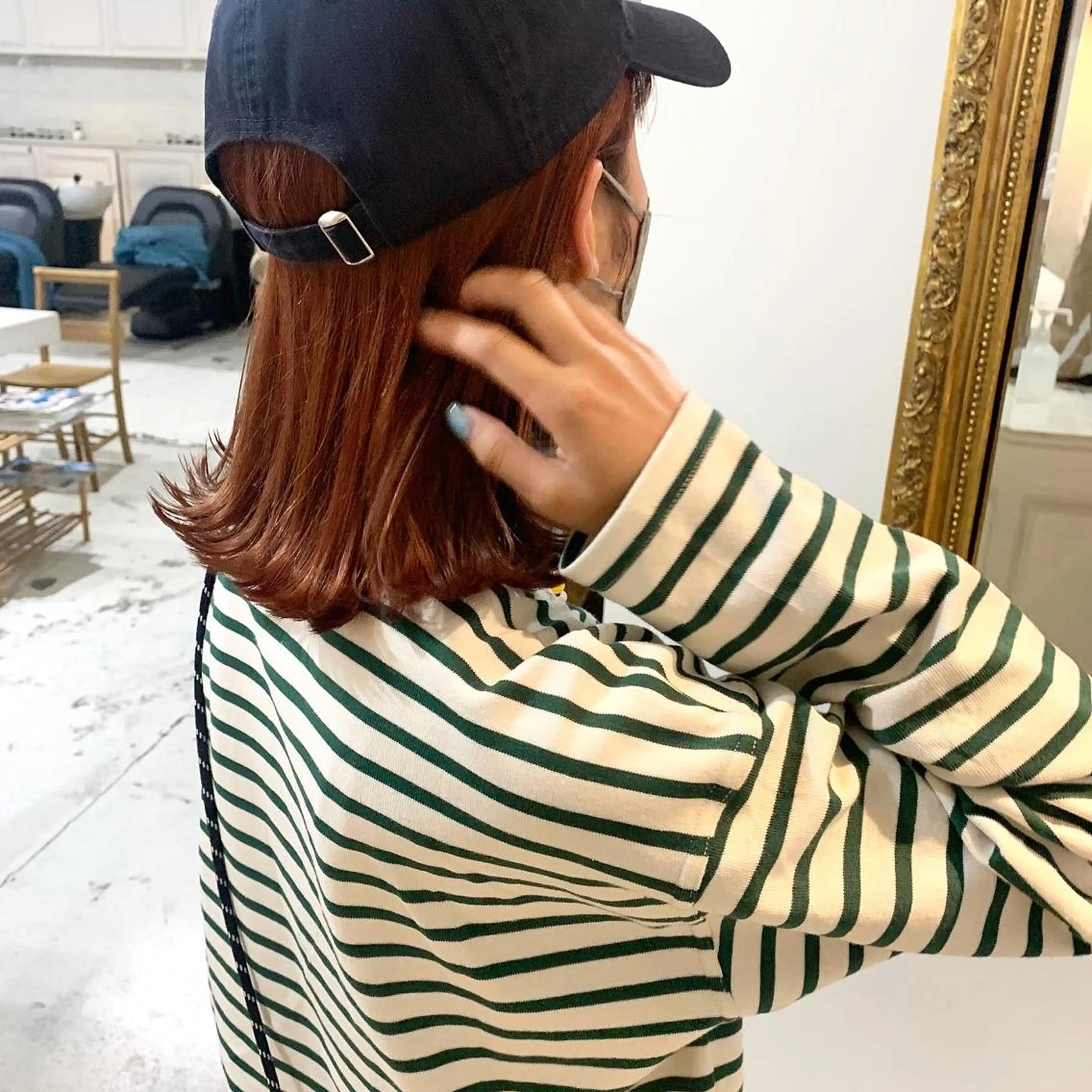 ミディアム ヘアカラー トリートメント ダブルカラー/透明感 💈JUNYA💈のヘアスタイル