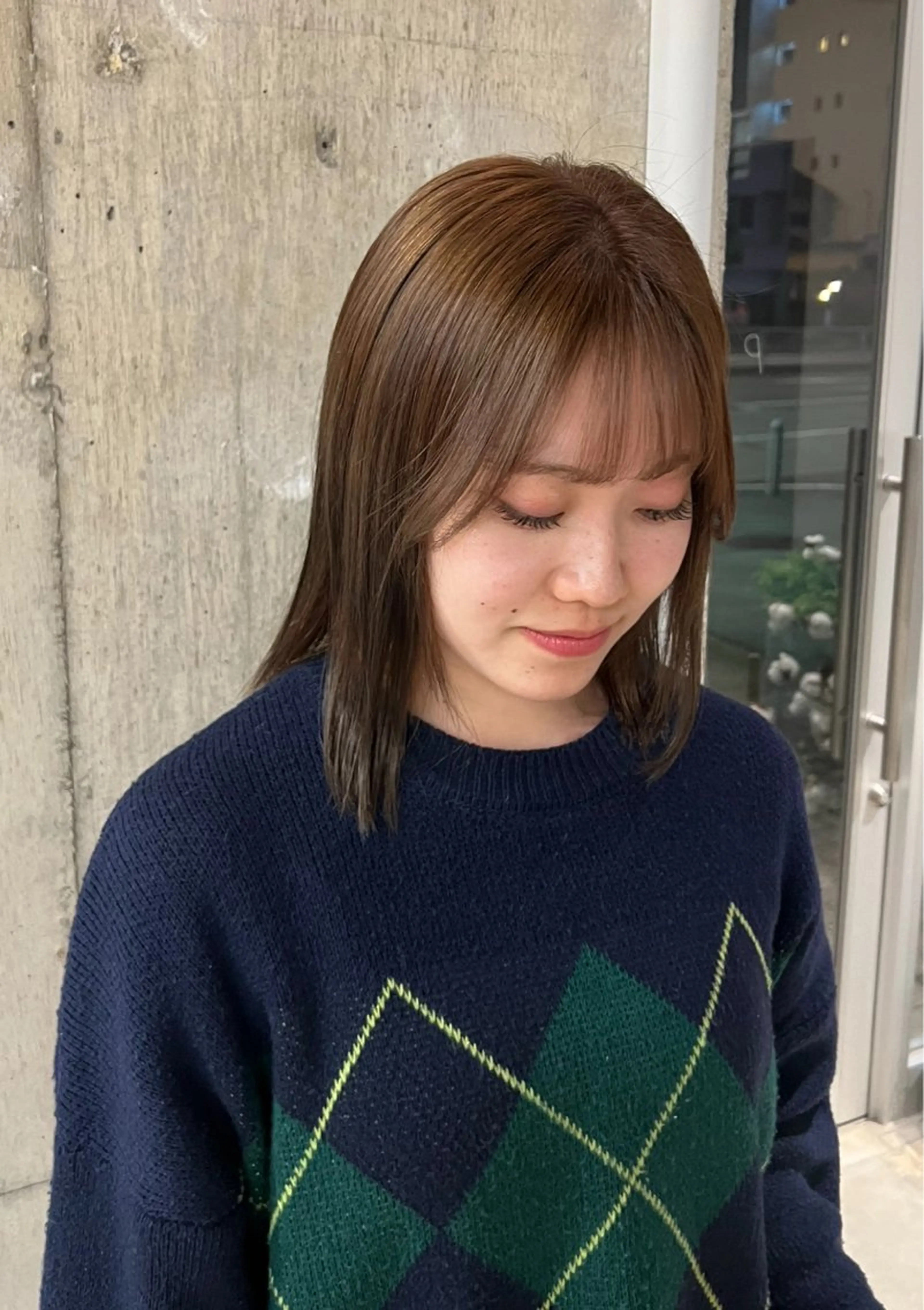 ミディアム piilo／ 岩花梨乃のヘアスタイル