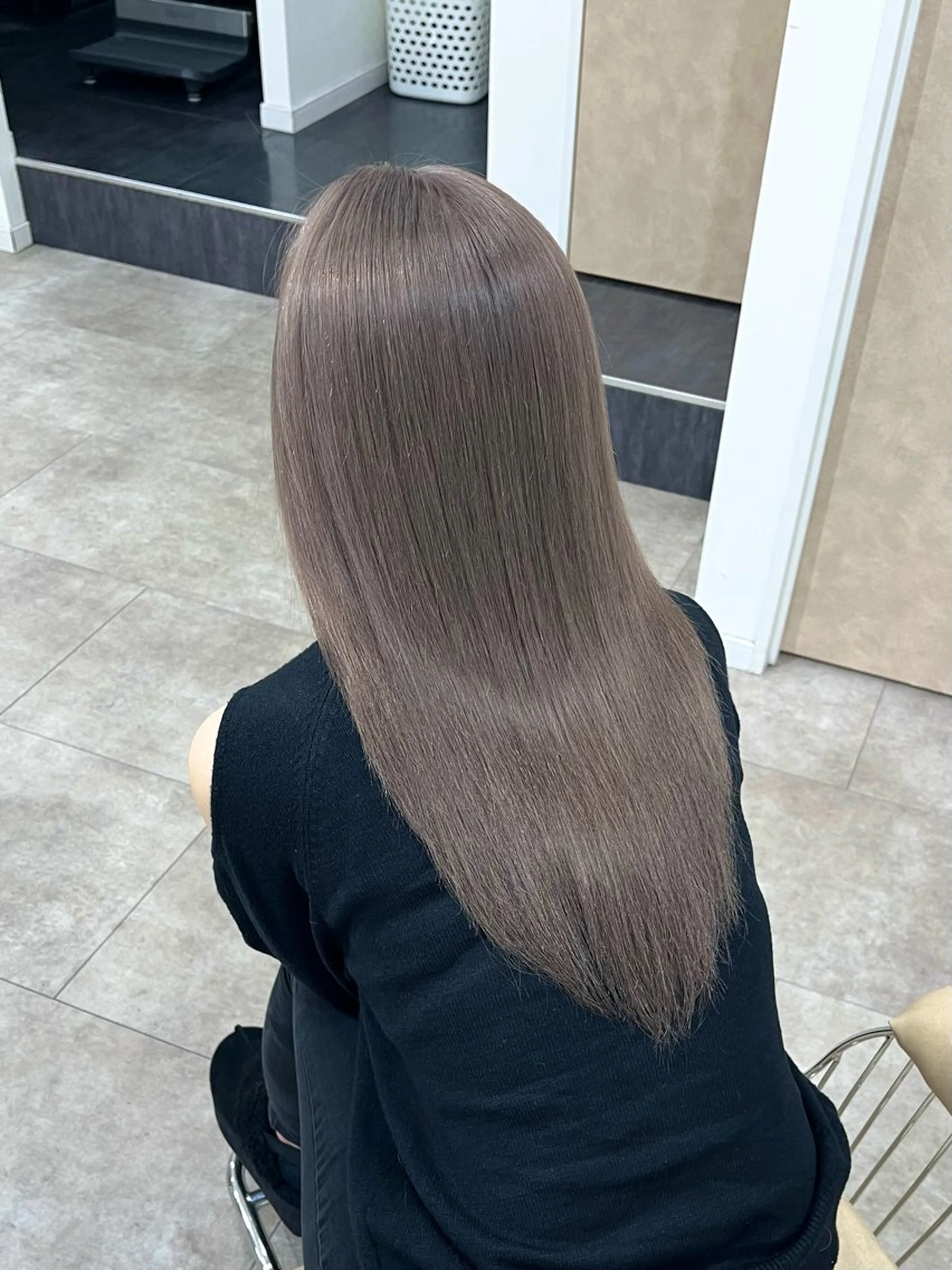 ロング カラー ブリーチ ケアブリーチ ダブルカラー カット ヘアカラー トリートメント 廣庭 勇人のヘアスタイル