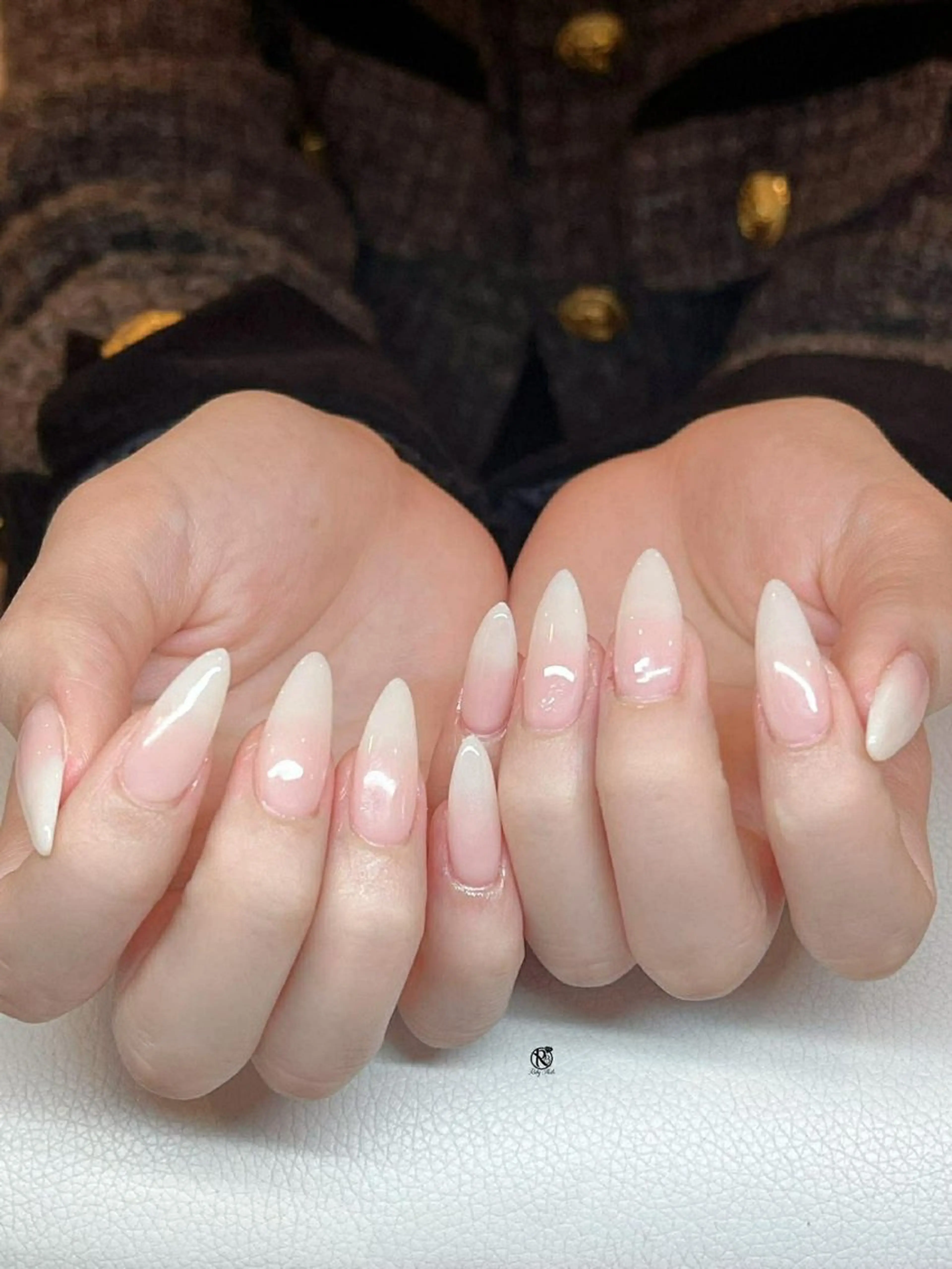 ネイル チークネイル ドット フレンチネイル グラデーション ハート ハンドネイル Ruby Nail 霞ヶ関店のネイルデザイン