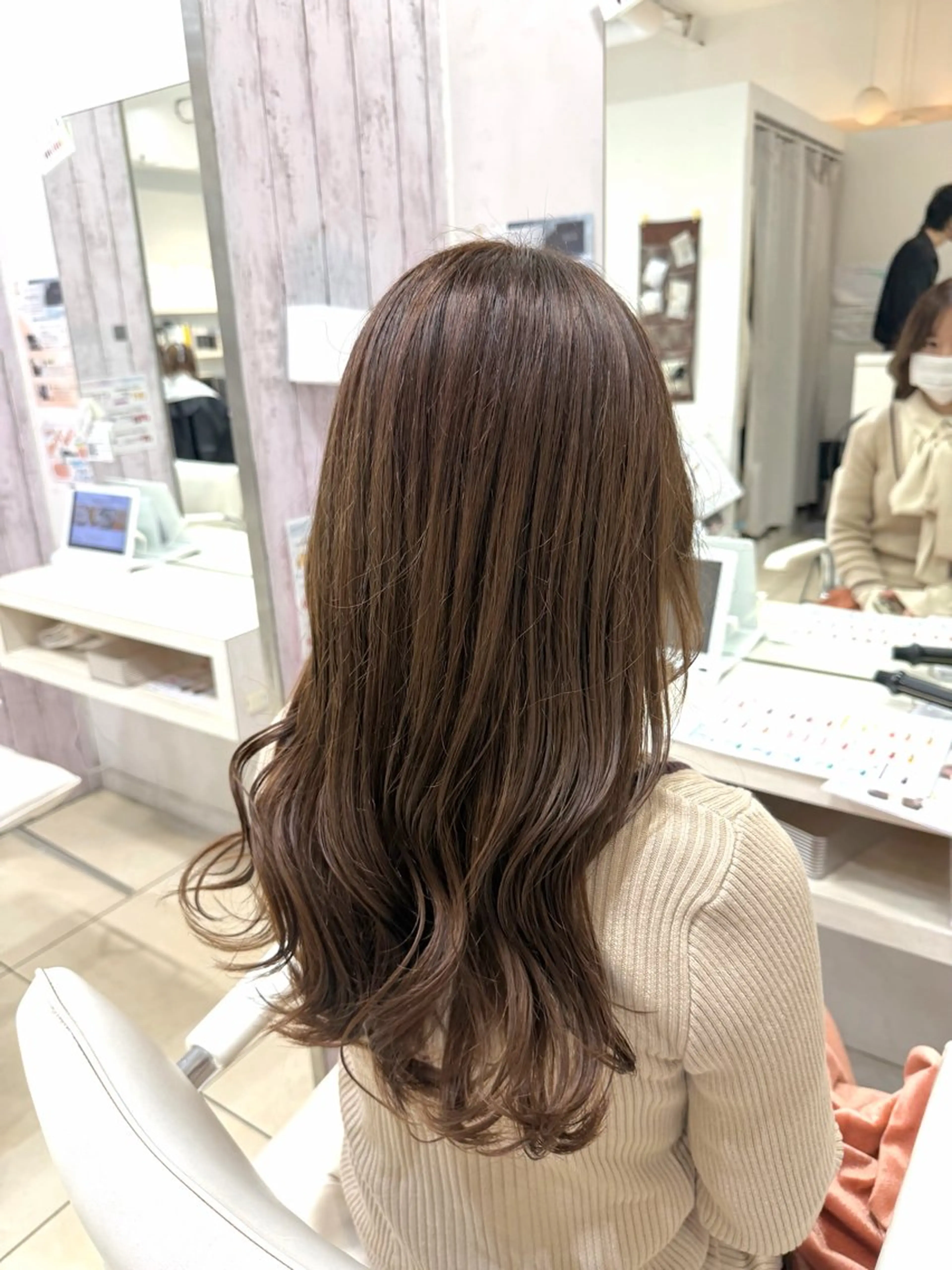 ロング カラー オリーブカラー ヘアカラー 🤎ベージュカラー/ 髪質改善/山岸🤎のヘアスタイル