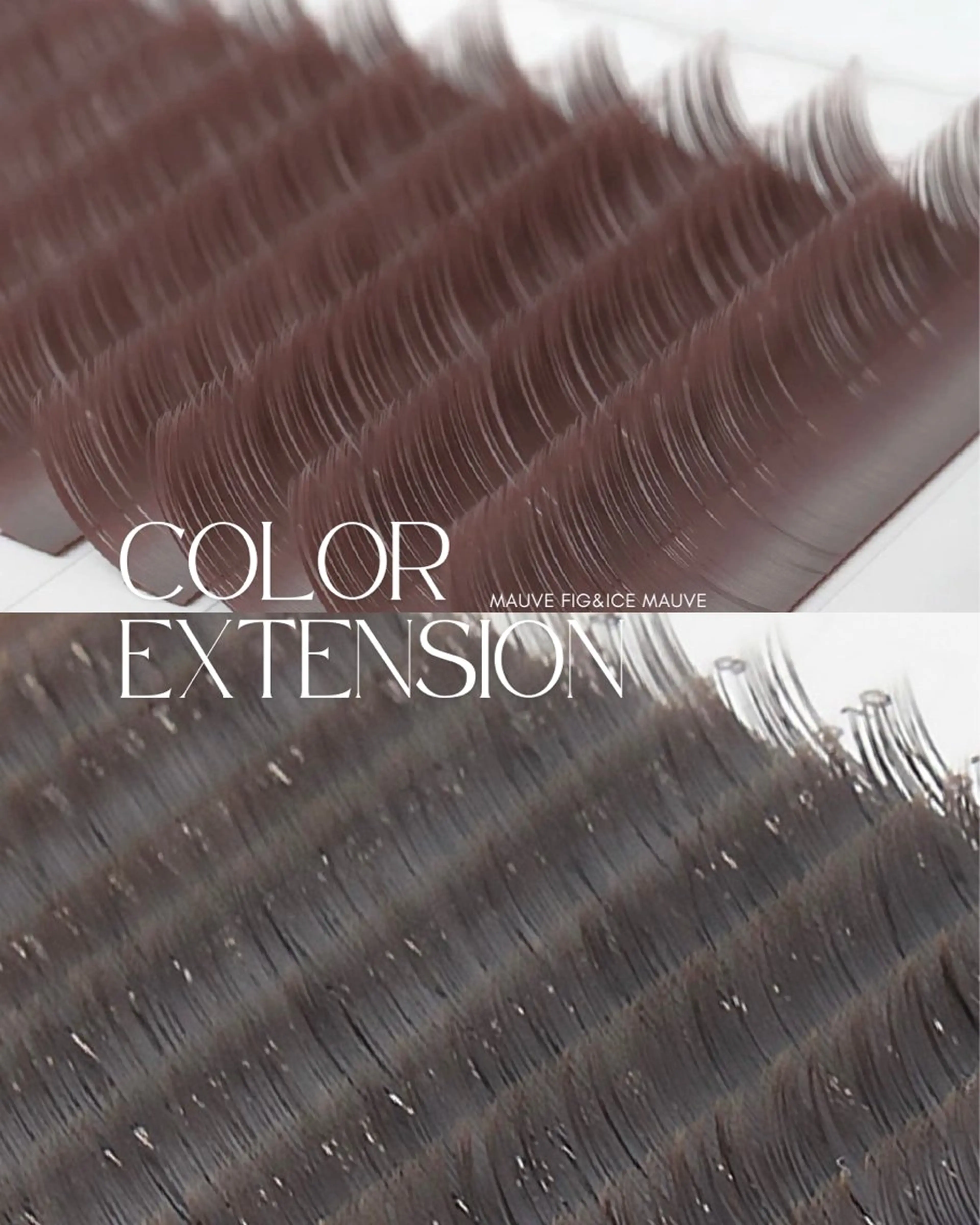 カラーエクステで透明感と抜け感を💜選べる2色/両目130本/他店つけたし🆗アイシャンプー付きまつエク🫧の写真