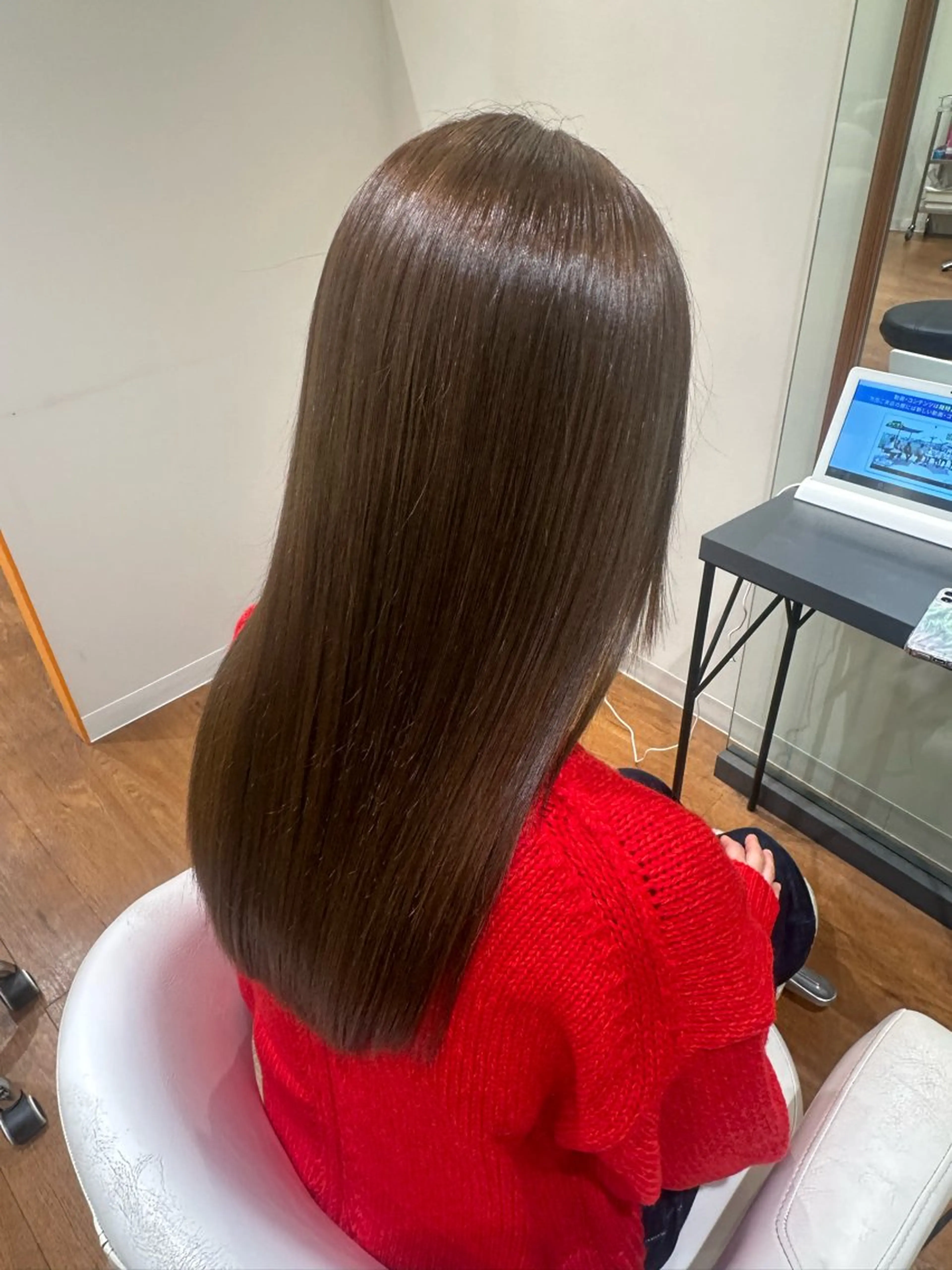 ロング カット ヘアカラー トリートメント anoたまプラーザ 牧野直樹のヘアスタイル