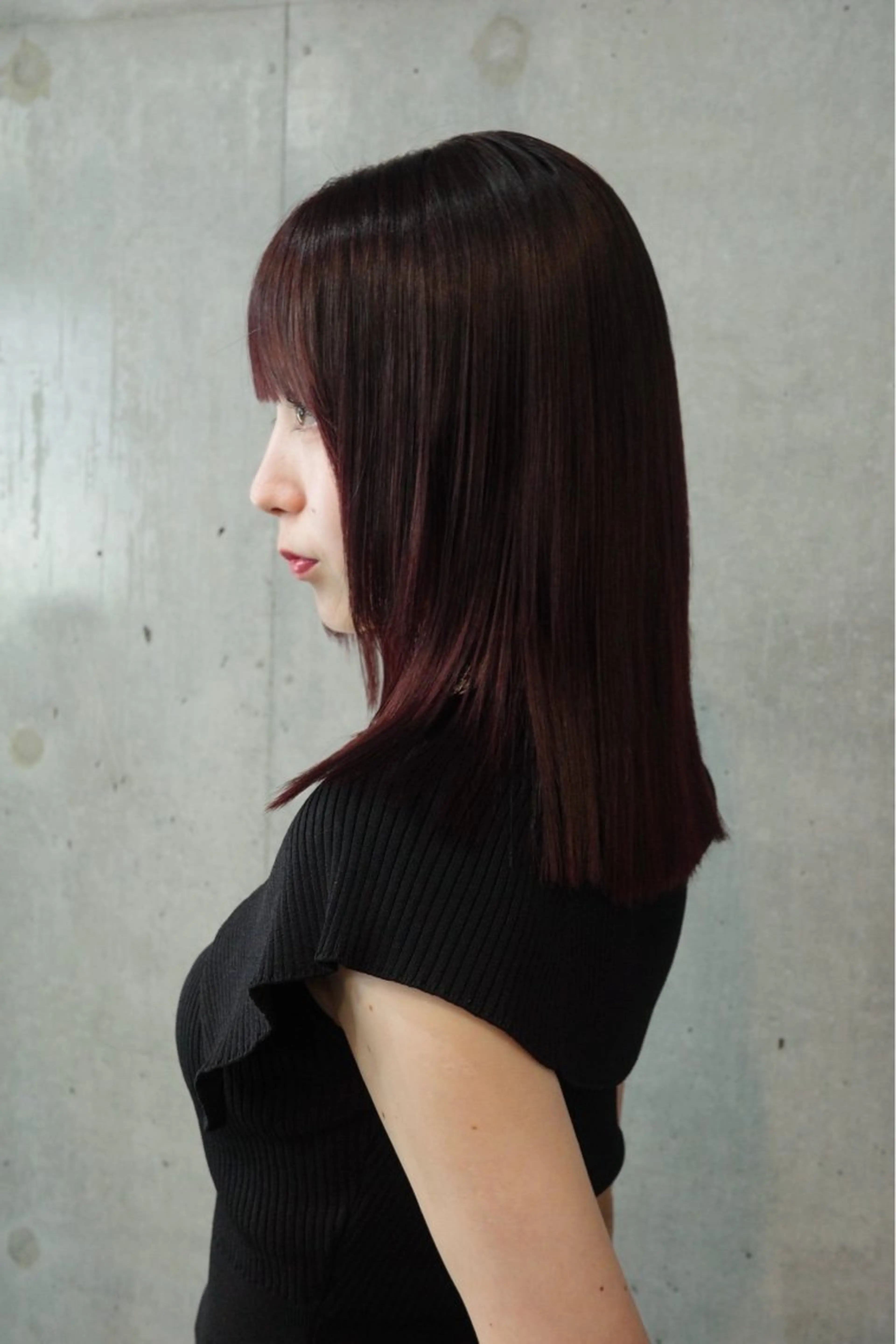 カラー ブリーチ ブリーチなしカラー manami/艶髪 /くすみカラーのヘアスタイル